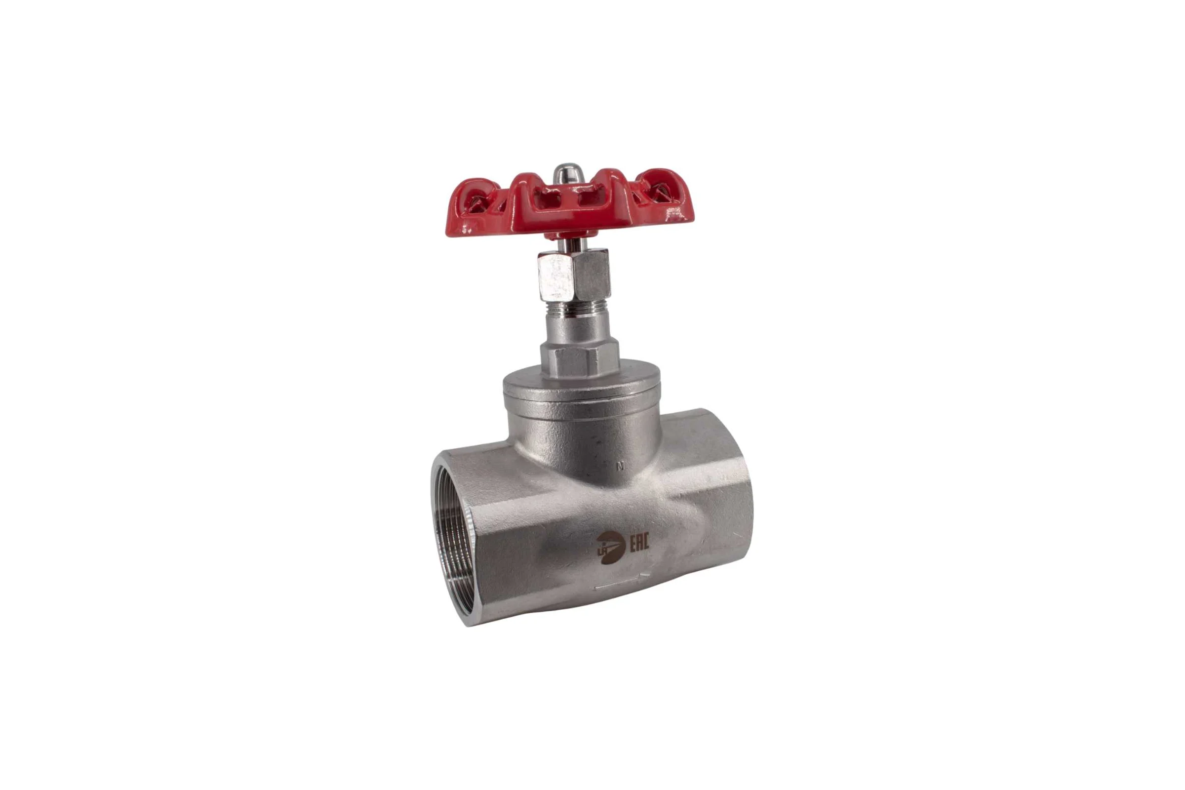 Вентиль запорный муфтовый NEWKEY нержавеющий, AISI304 DN50 (2), (CF8), PN14 NK-ZSm50/4