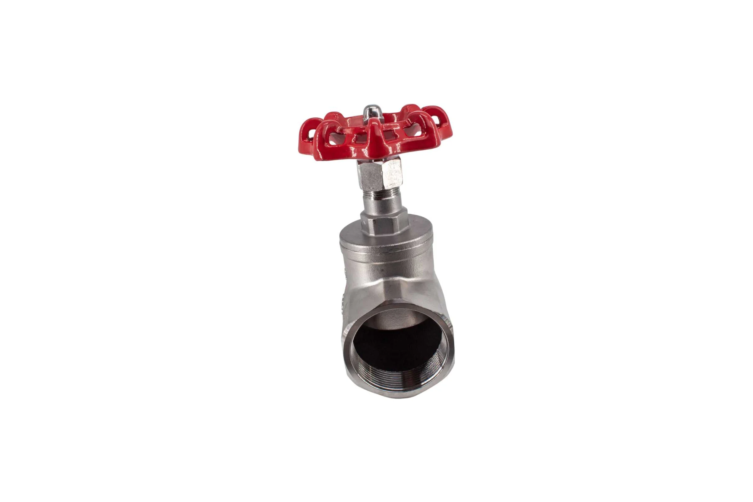 Вентиль запорный муфтовый NEWKEY нержавеющий, AISI304 DN50 (2), (CF8), PN14 NK-ZSm50/4