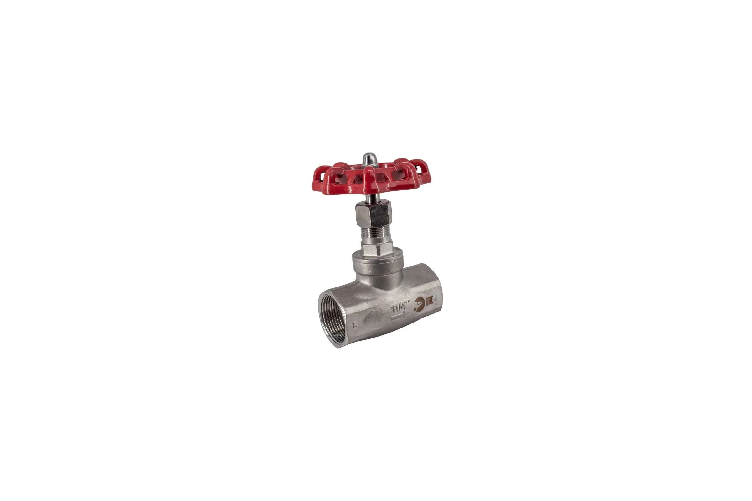 Вентиль запорный муфтовый NEWKEY нержавеющий, AISI304 DN32 (1_1/4), (CF8), PN14 NK-ZSm32/4