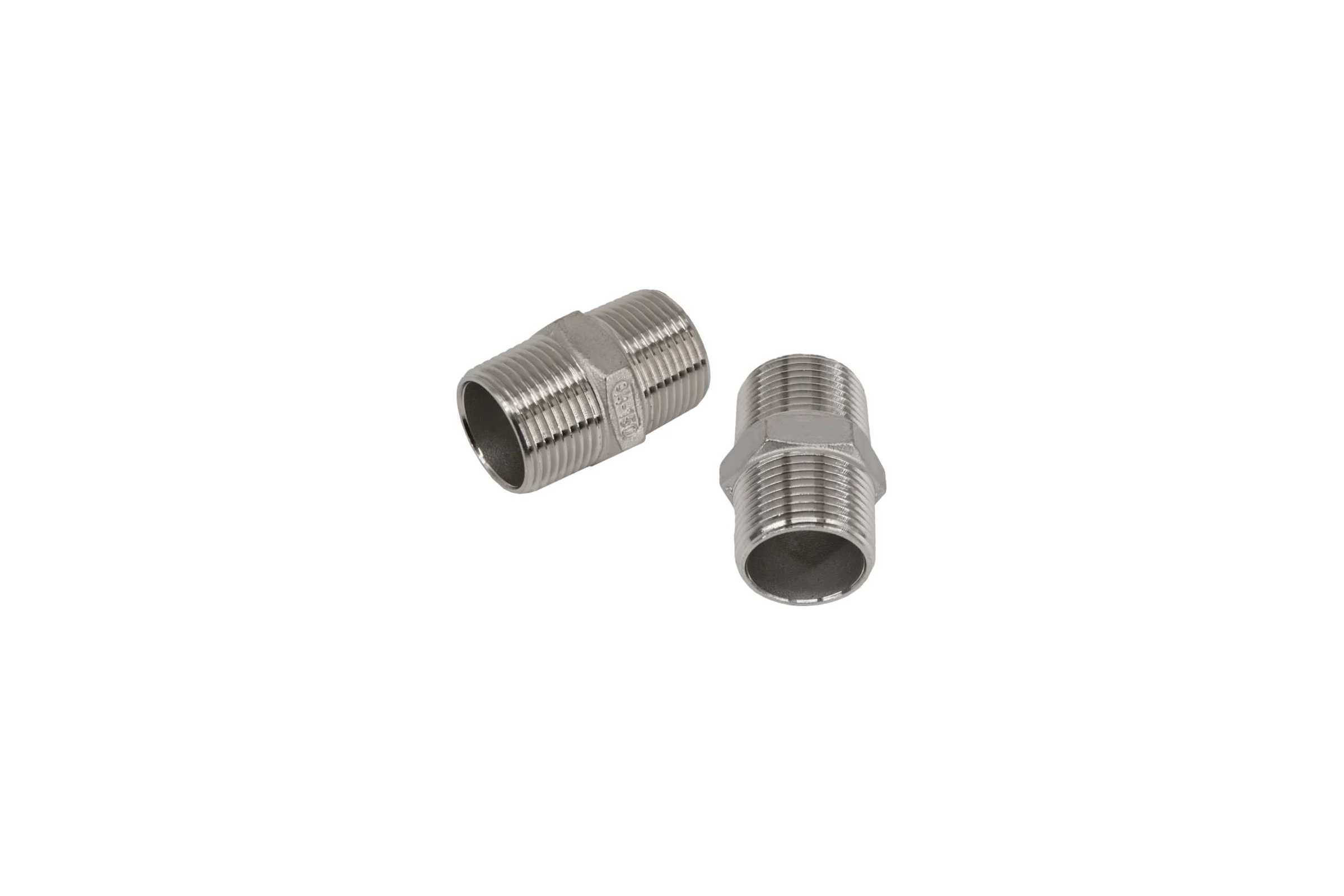 Набор 2 шт ниппелей NEWKEY ДУ 20 (3/4 дюйма), AISI 304 NAB2-NK-NM20/4