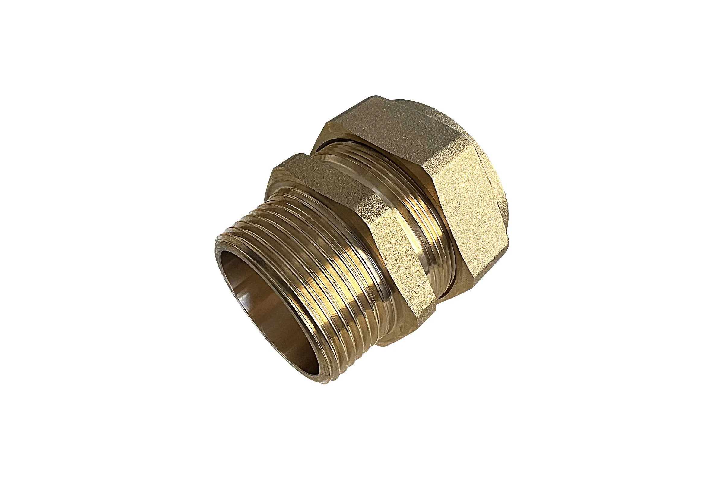 Муфта STACORT SM 32x1 1/4'' наружная резьба (папа) для гофрированной трубы 32А из нержавеющей стали, арт. SM32-1-14MR