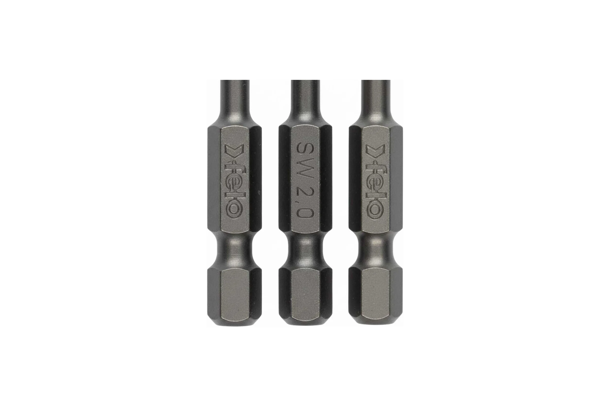 Бита Felo серия Industrial HEX 2, 100 мм, 3 шт 03420110