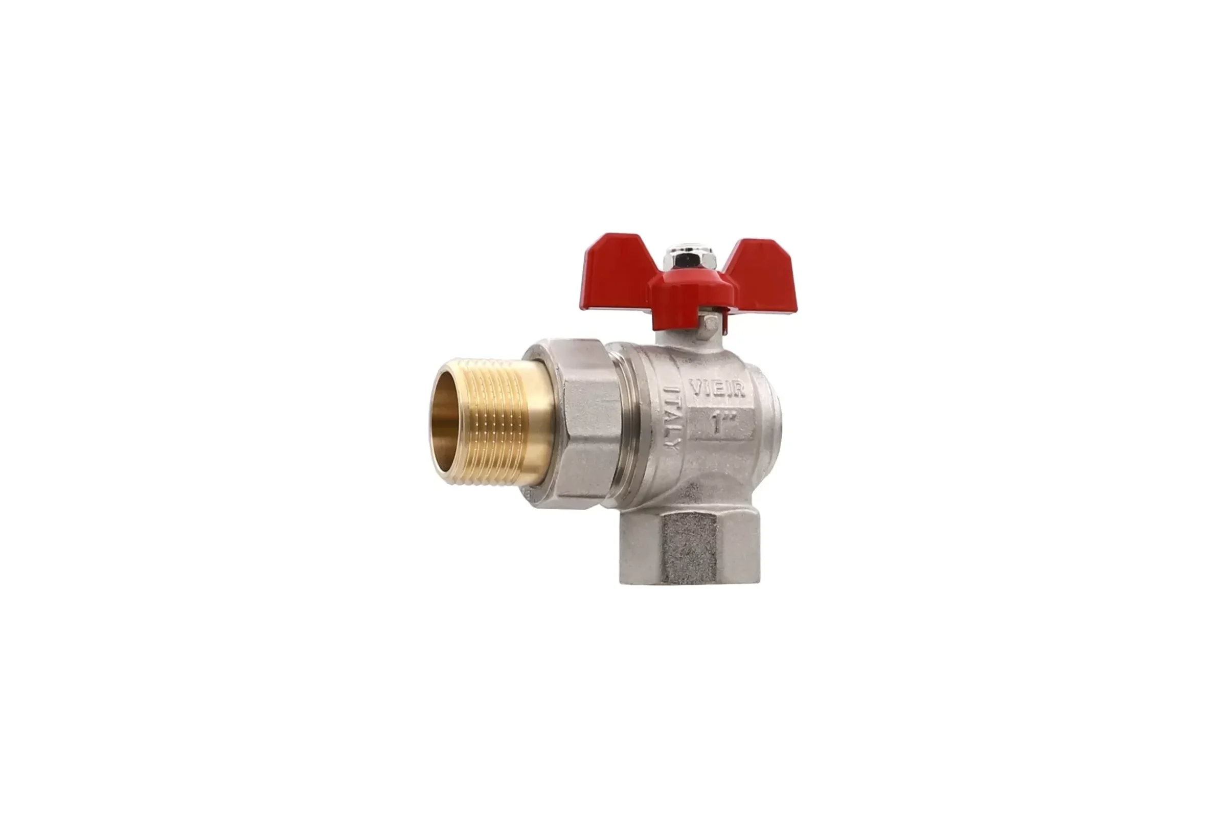 Кран угловой ViEiR с американкой, 1/2, для водопроводных систем и сантехнических соединений VER47