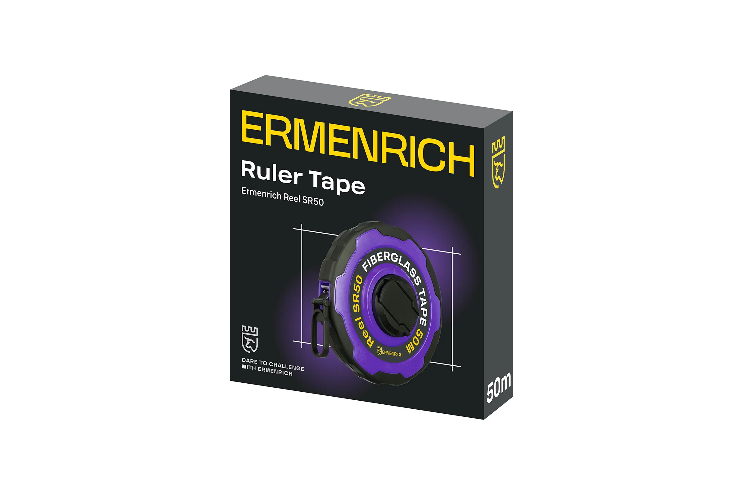 Рулетка Ermenrich Reel SR50, фиолетовый 86177