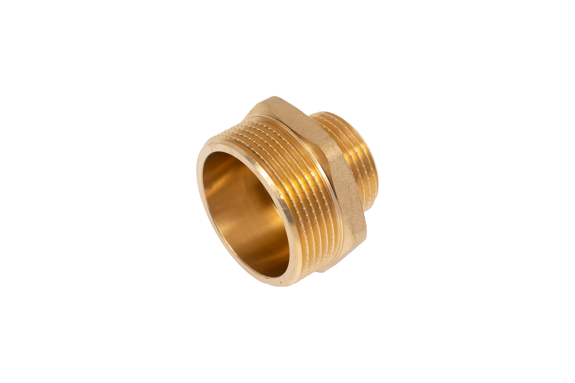 Ниппель переходной ViEiR латунный, 1 ш x 11/2 ш (две наружные резьбы) SH75