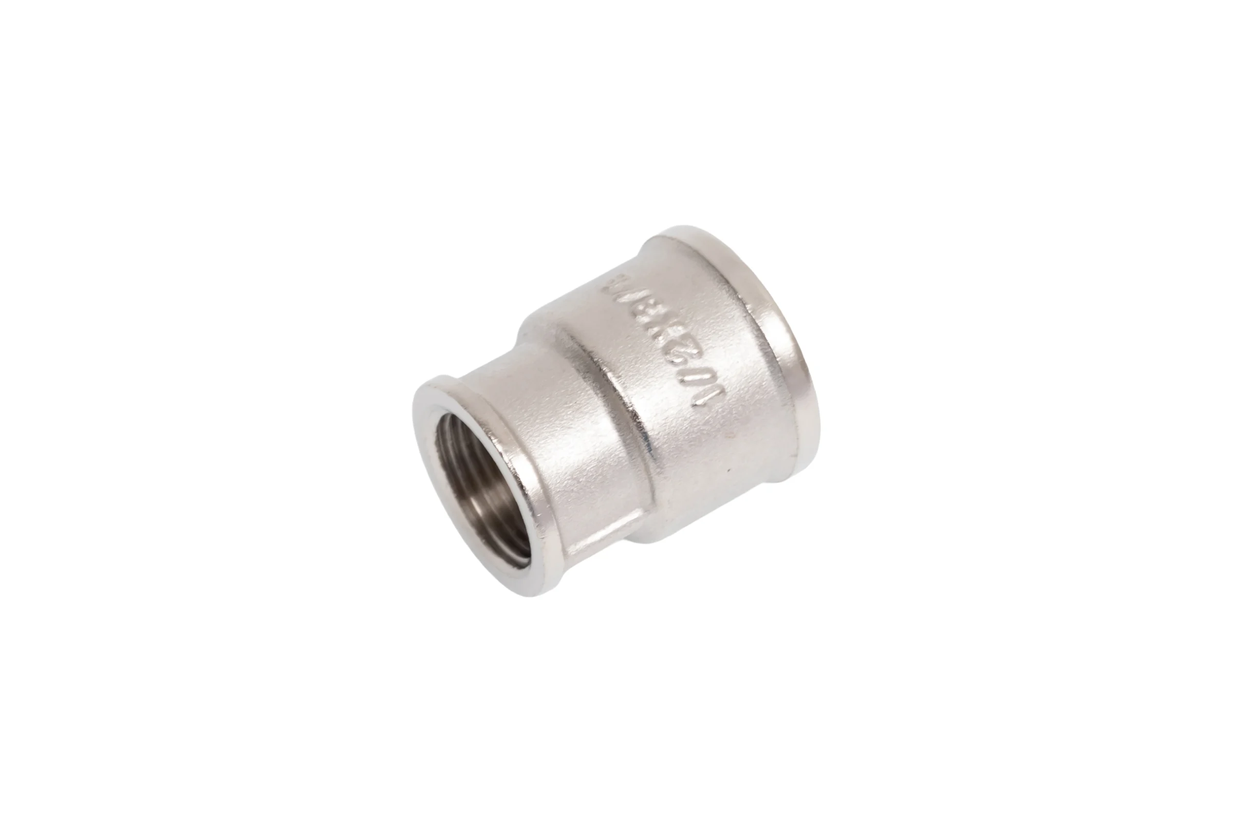 Муфта переходная никелированная ViEiR 2 шт, 1/2 гайка x 3/8 гайка для перехода на мелкую резьбу SFN32
