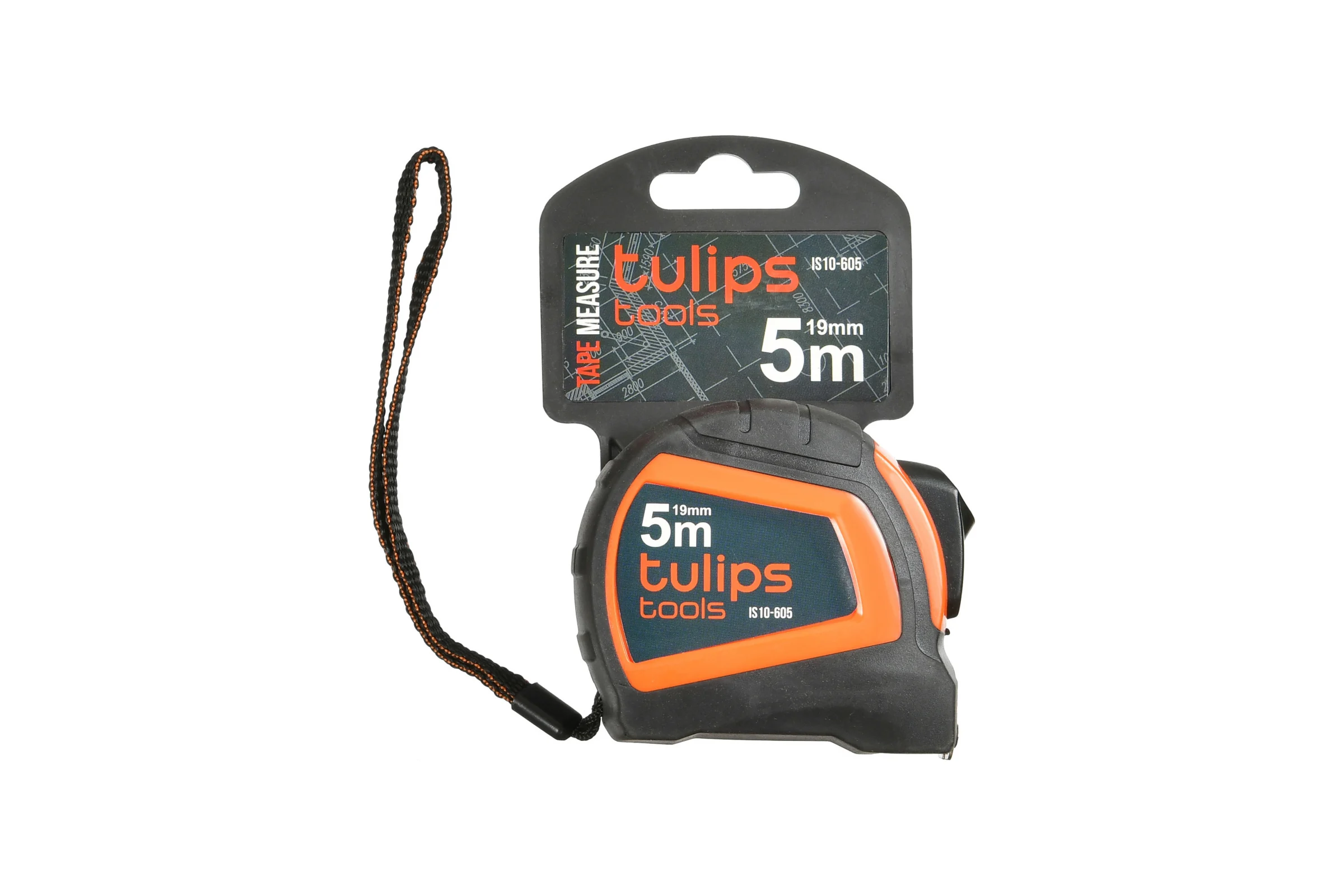 Рулетка с автоблокировкой Tulips Tools 5 м/19 мм II10-605