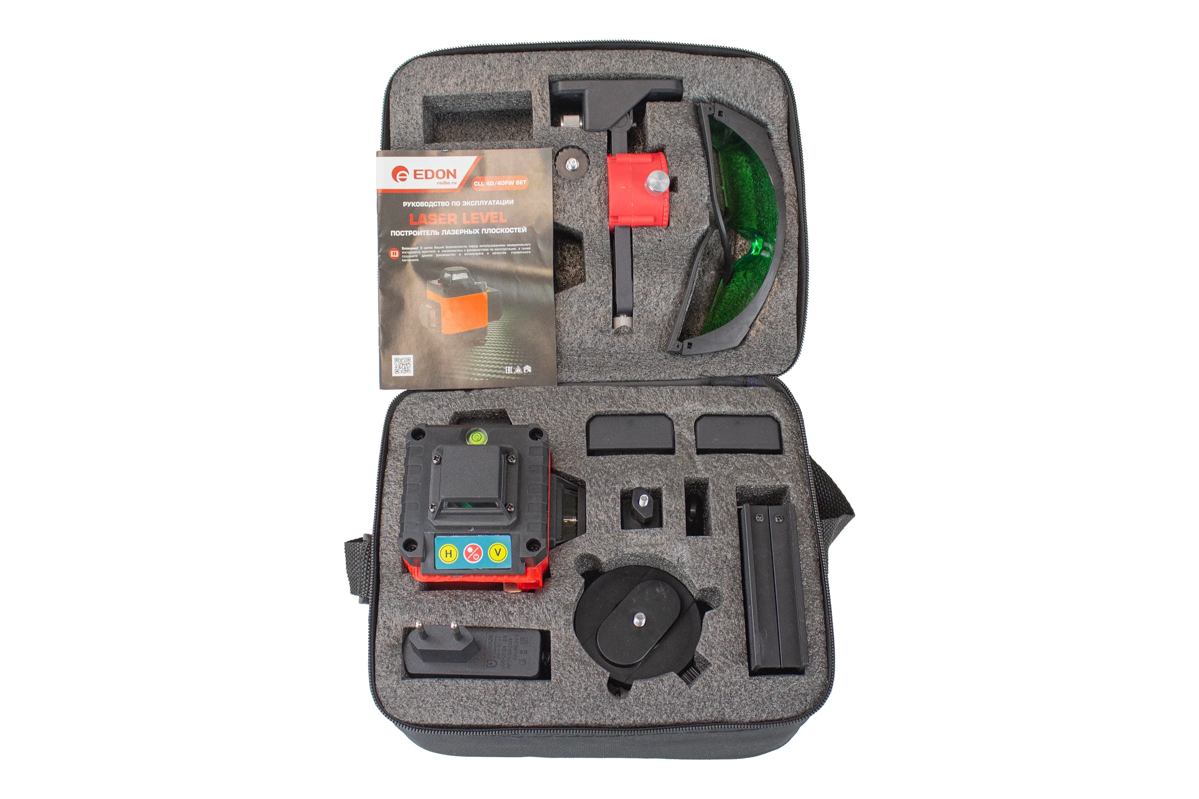 Построитель лазерных плоскостей Edon CLL 4D/40FW SET (40м., 16 синих лучей, 1/4, подставка, два ак 29780