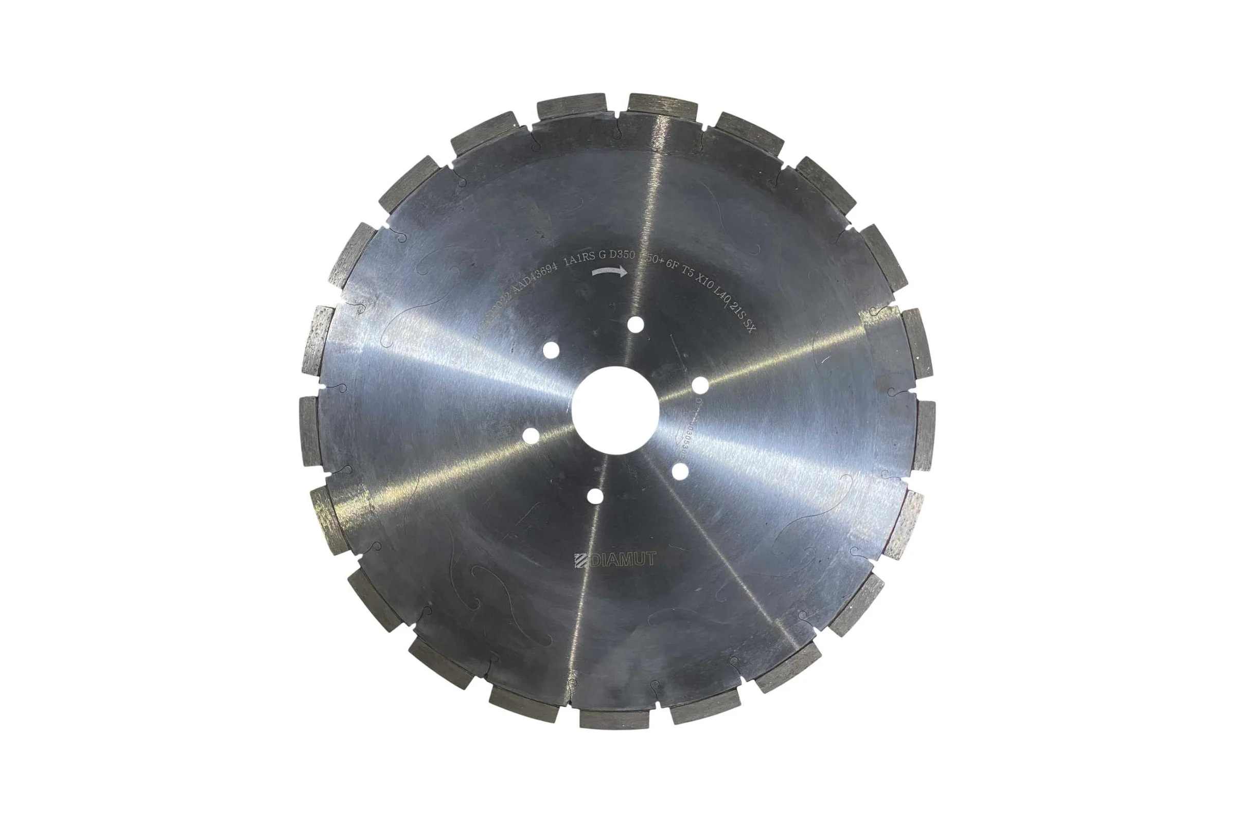 Диск DIAMUT для прямолинейной резки D350 H50 Segm12x3x40 Z21 SILENT (гранит) DDSG00022