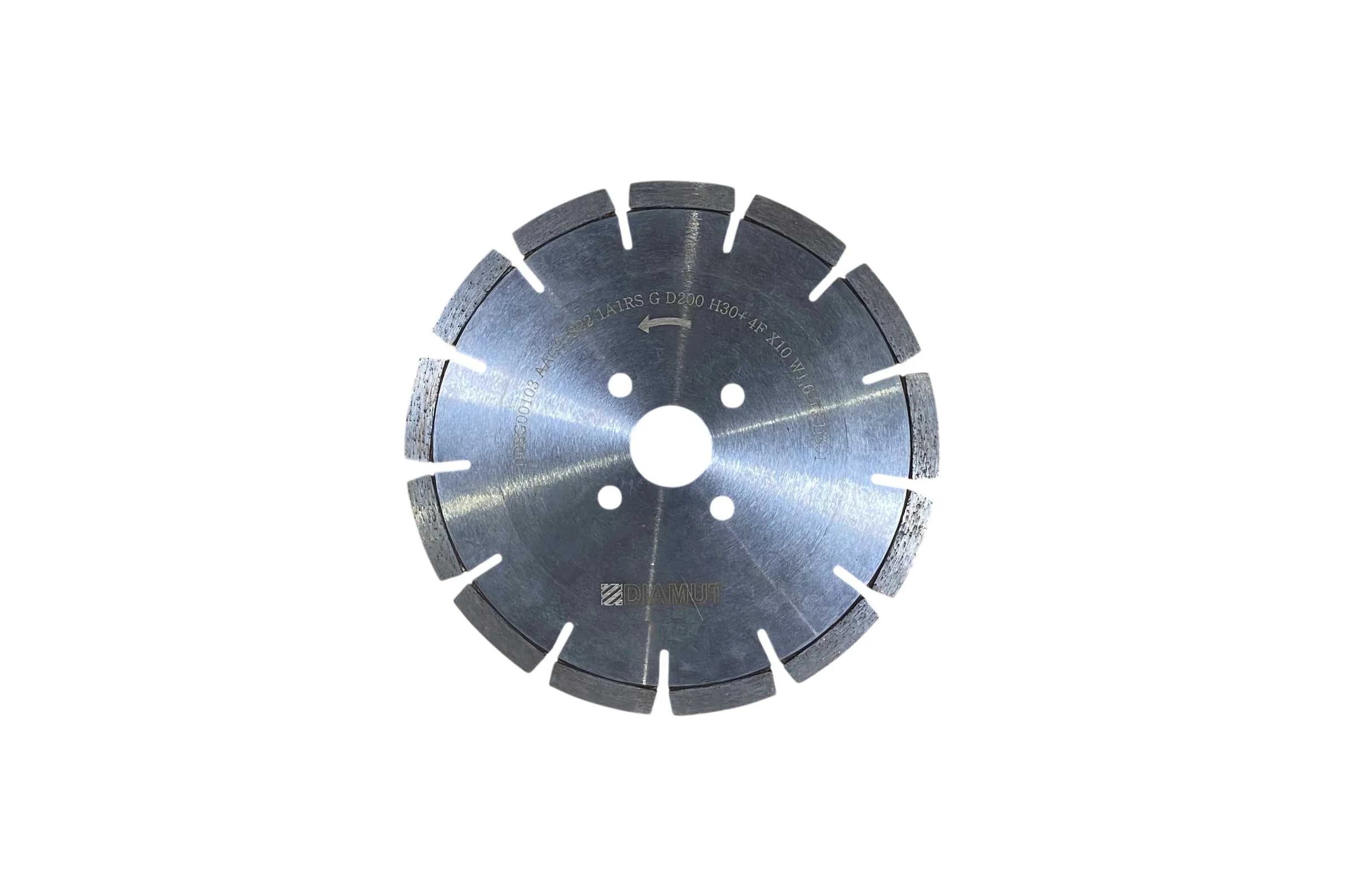 Пильный диск для агрегата DIAMUT 1A1RS G D200 H30+4F L40 X10 W1.6 T3 D301 (гранит) DDSG00103