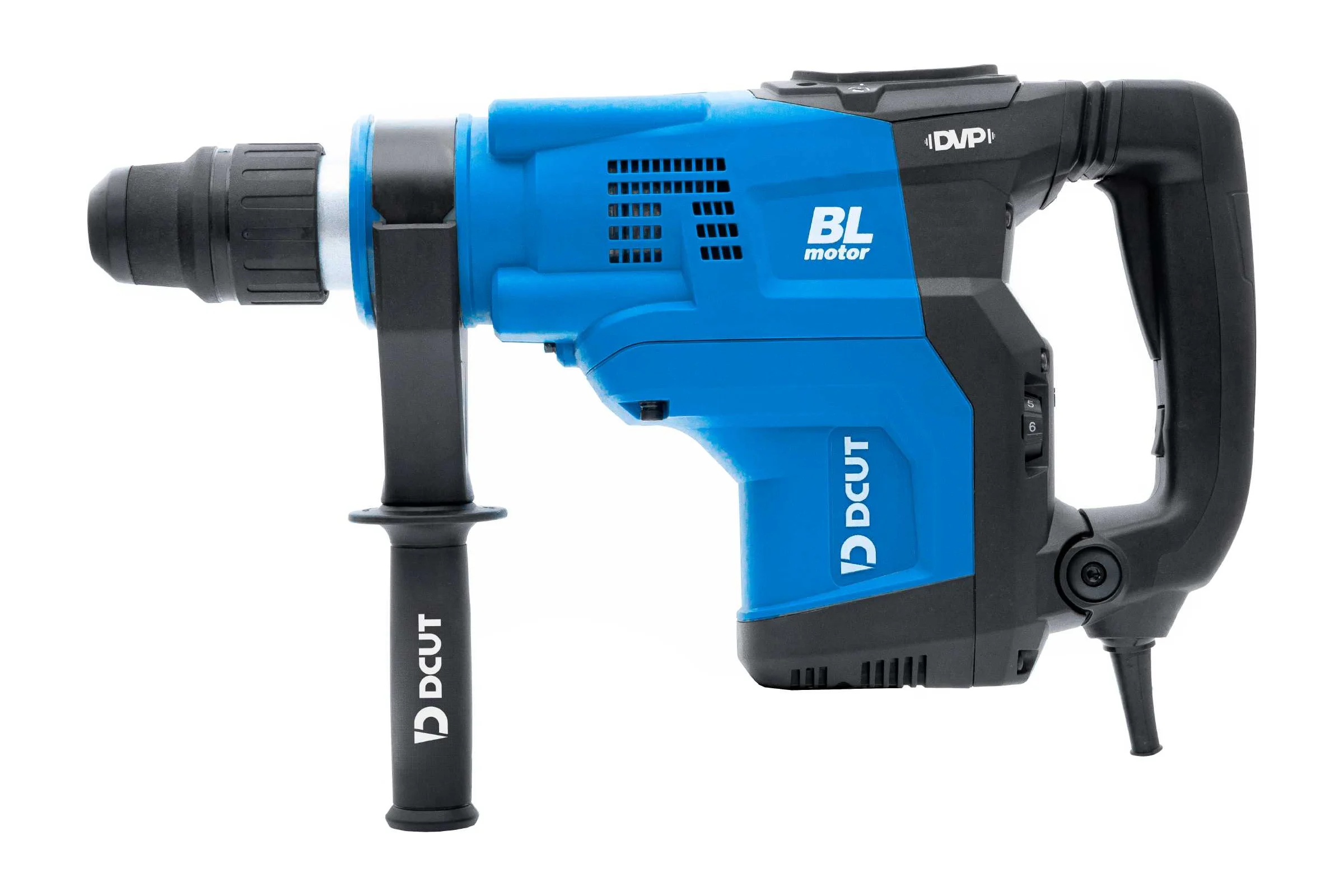 Перфоратор DCUT SDSmax, бесщёточный, 1500Вт, 2реж, 15Дж, 1500-3000у/м, 9кг, DBRJ1530-SP2