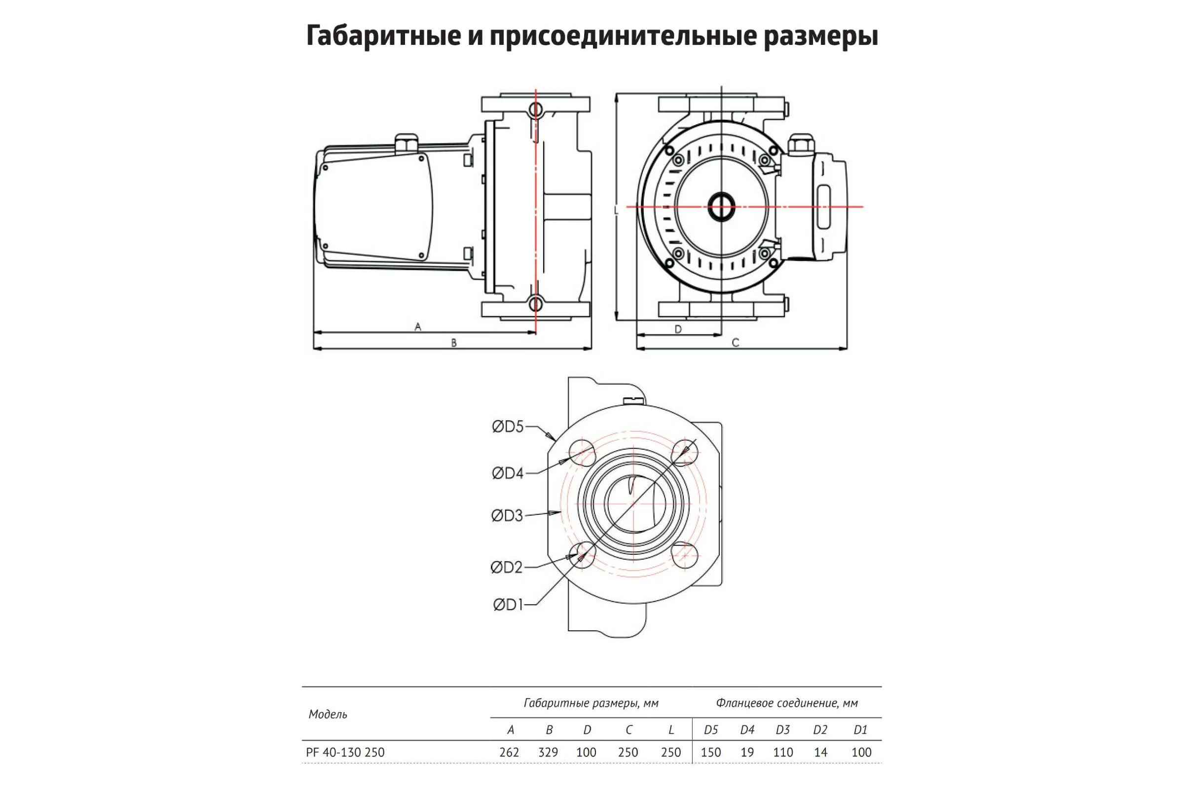 Насос циркуляционный UNIPUMP (отопление) PF 40-130 250 3-х скоростной 17761
