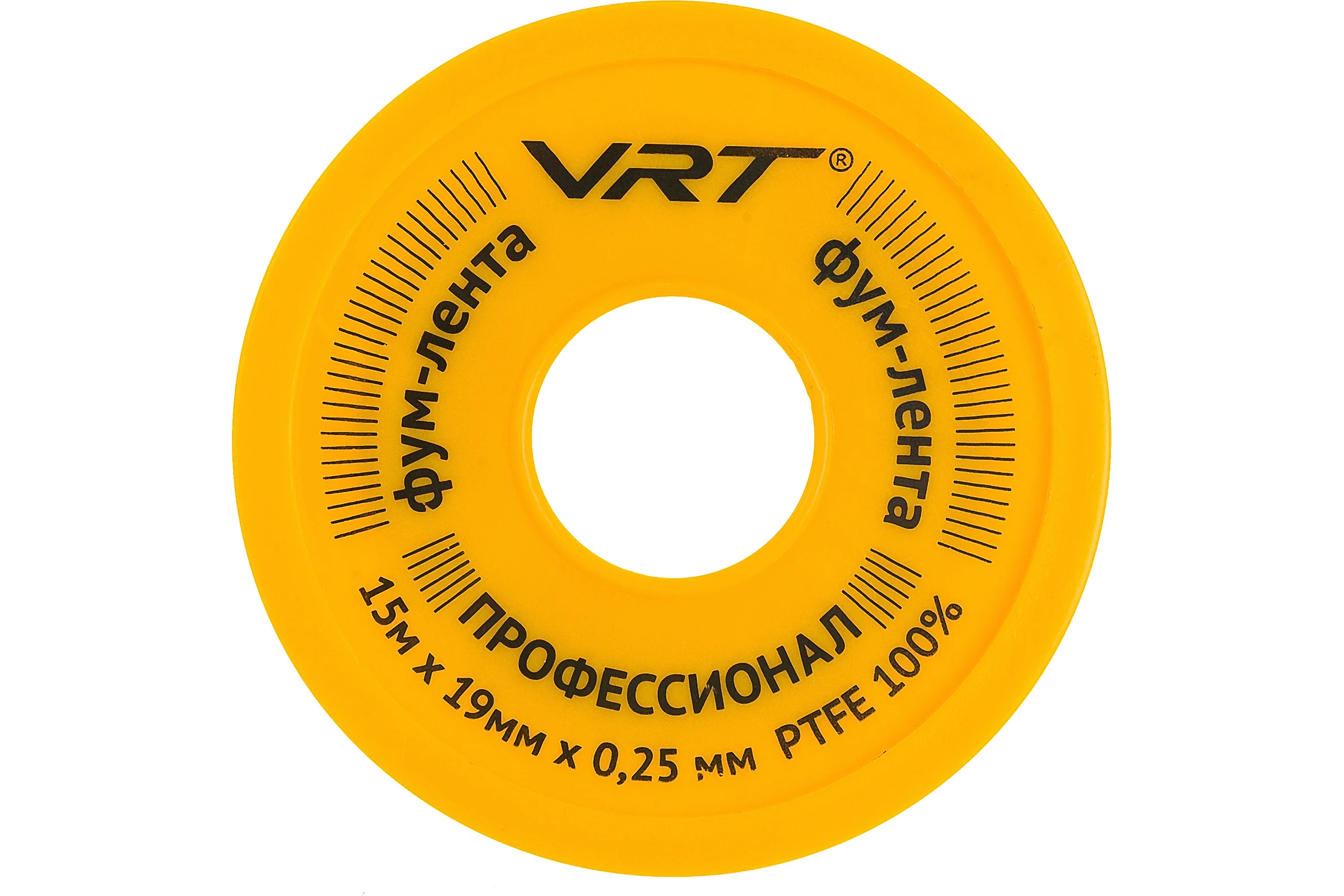 ФУМ лента для газа VRT 19 мм х 0,25 мм х 15 м 530756