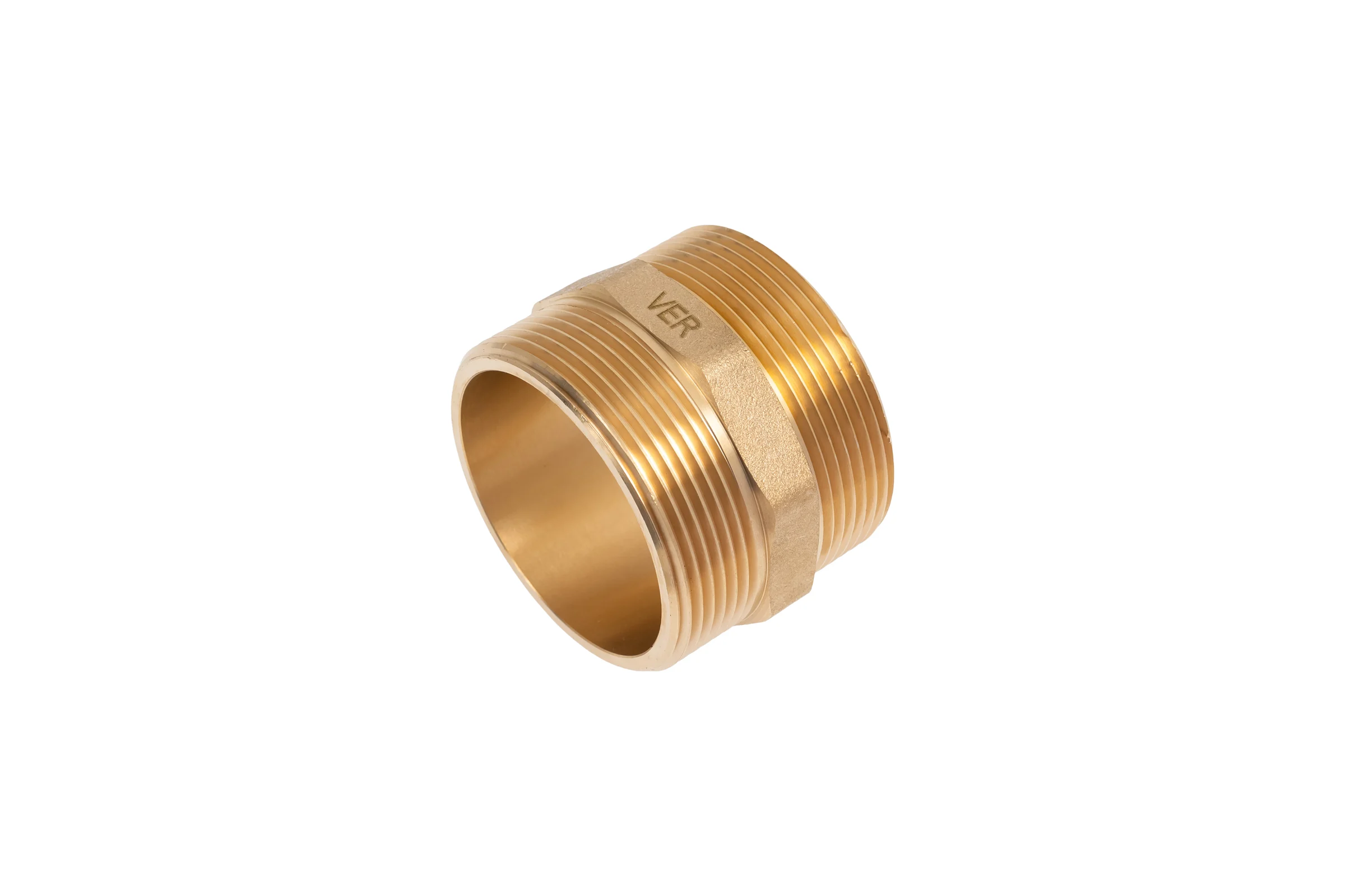 Ниппель латунный ViEir 2 ш × 2 ш (две наружные резьбы) SH88