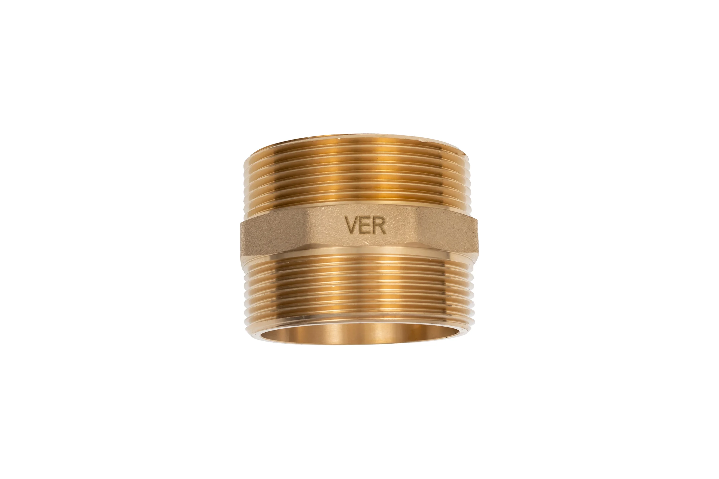 Ниппель латунный ViEir 2 ш × 2 ш (две наружные резьбы) SH88