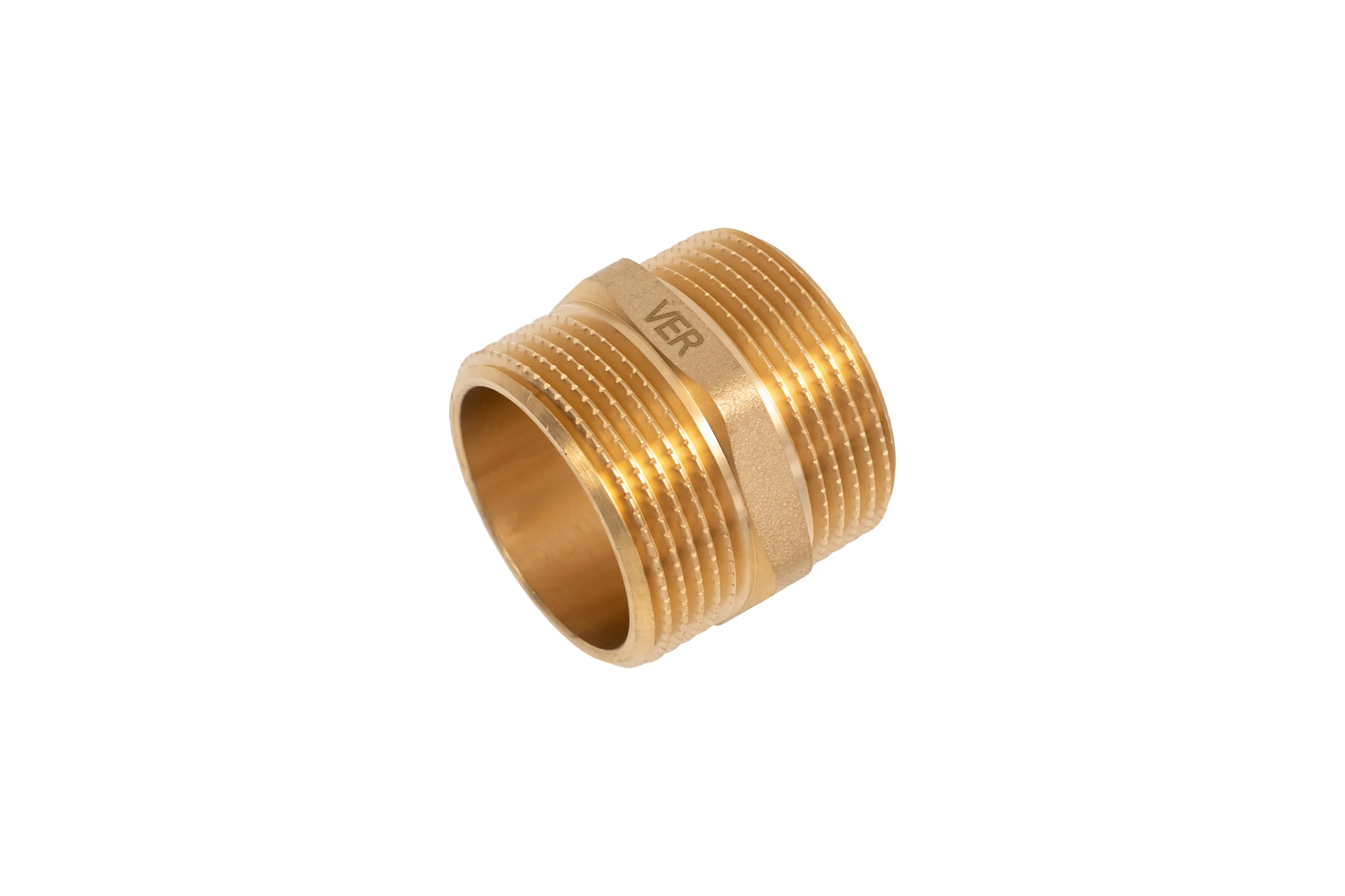 Ниппель латунный ViEir 11/4 ш × 11/4 ш (две наружные резьбы) SH66