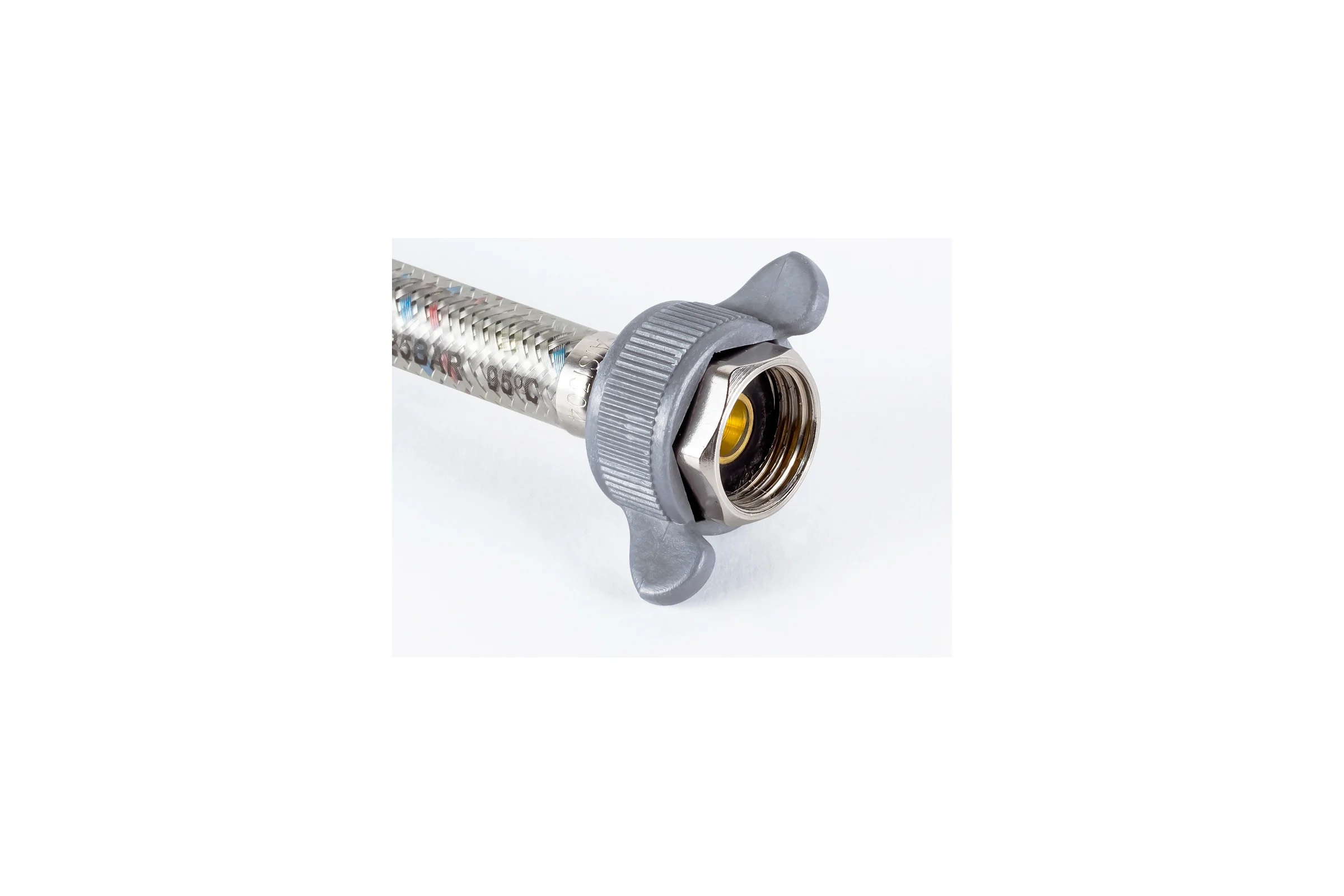Подводка к смесителю PROFACTOR LUXE с полимерным покрытием, 1/2 х М10, пара, 60 см PF WFH 525.60