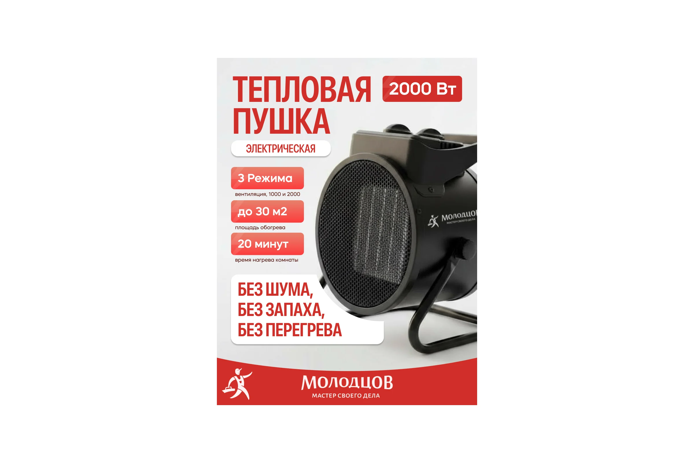 Тепловая пушка электрическая Молодцов HGE2000