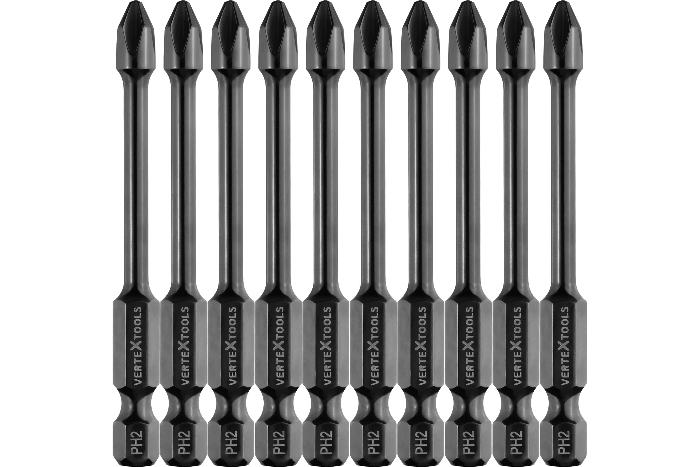Набор бит vertextools IMPACT TORSION PH2x70 IP-TR-PH2-70