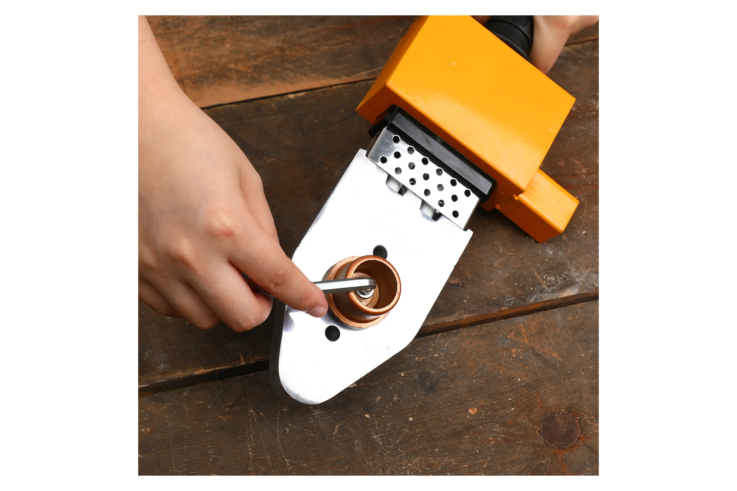 Аппарат для сварки полипропиленовых труб DEKO 4 насадки (20-40 мм) PPWM2100W 063-4247