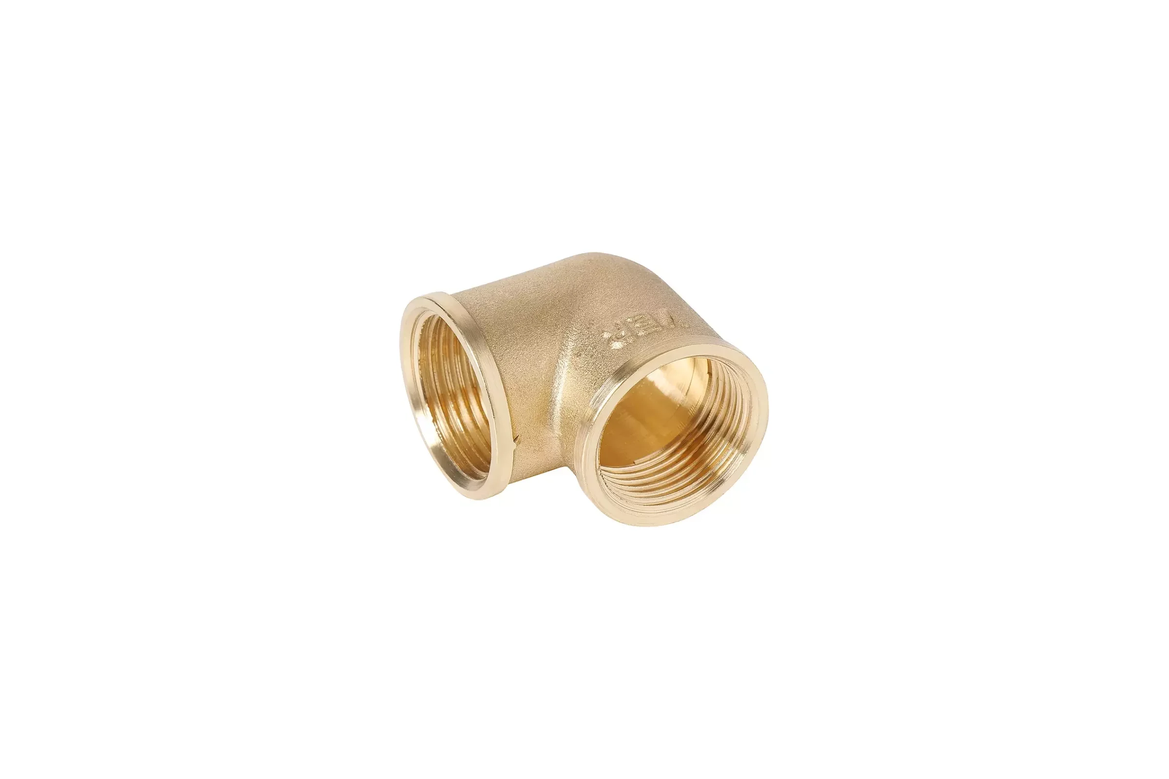 Уголок латунный VIEIR 45 1/2 гайка × 1/2 гайка для поворота трубопровода под углом 45 V33FF-45