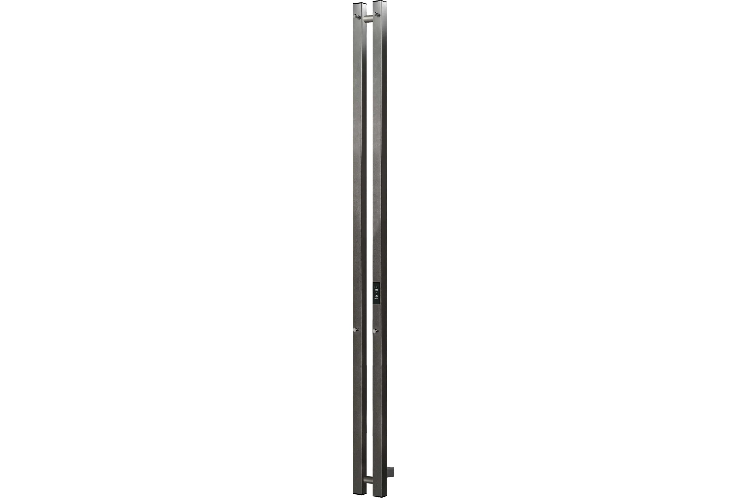 Электрический полотенцесушитель INDIGO Style 2 PRO (electro) 120/8 (таймер, скрытый провод справа, Graphite Metallic) LSPRE120-8GFMRt