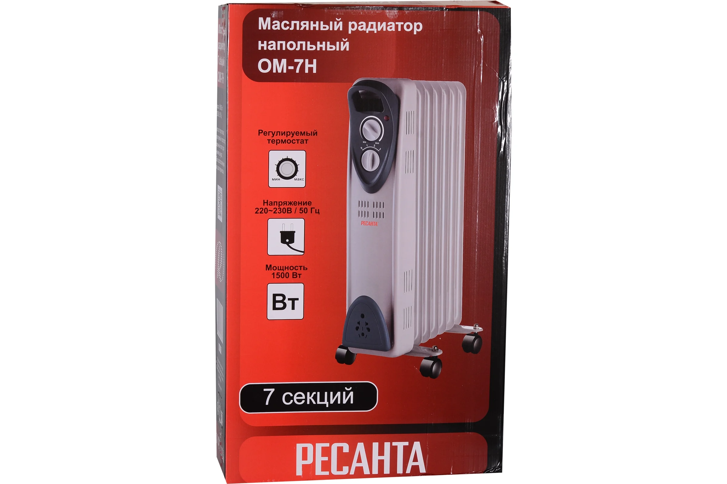 Масляный радиатор Ресанта ОМ-7Н 67/3/7