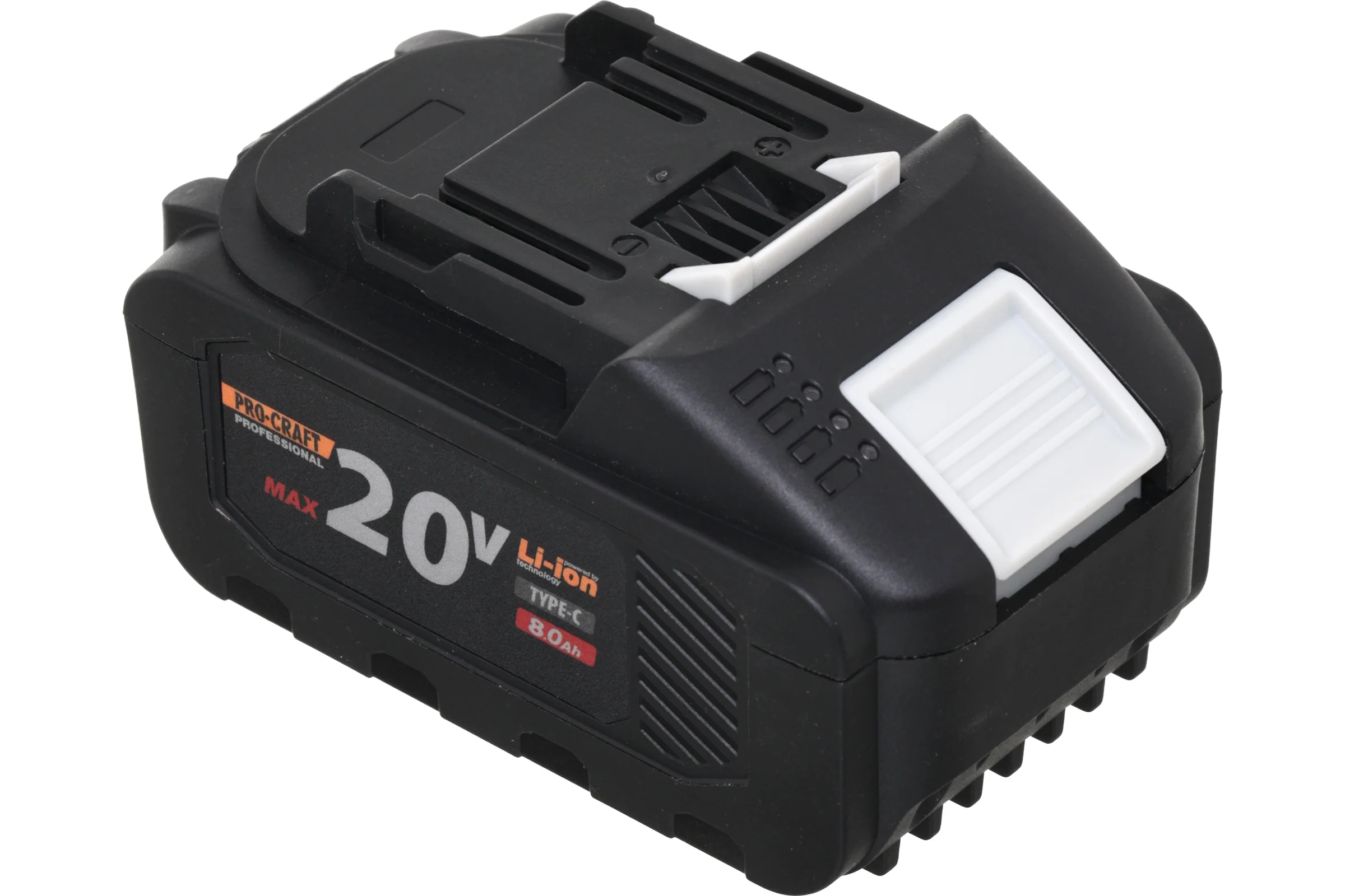 Батарея аккумуляторная PROCRAFT BAT20/8  Li-Ion 20В 8Ач, type-c BAT20/8C