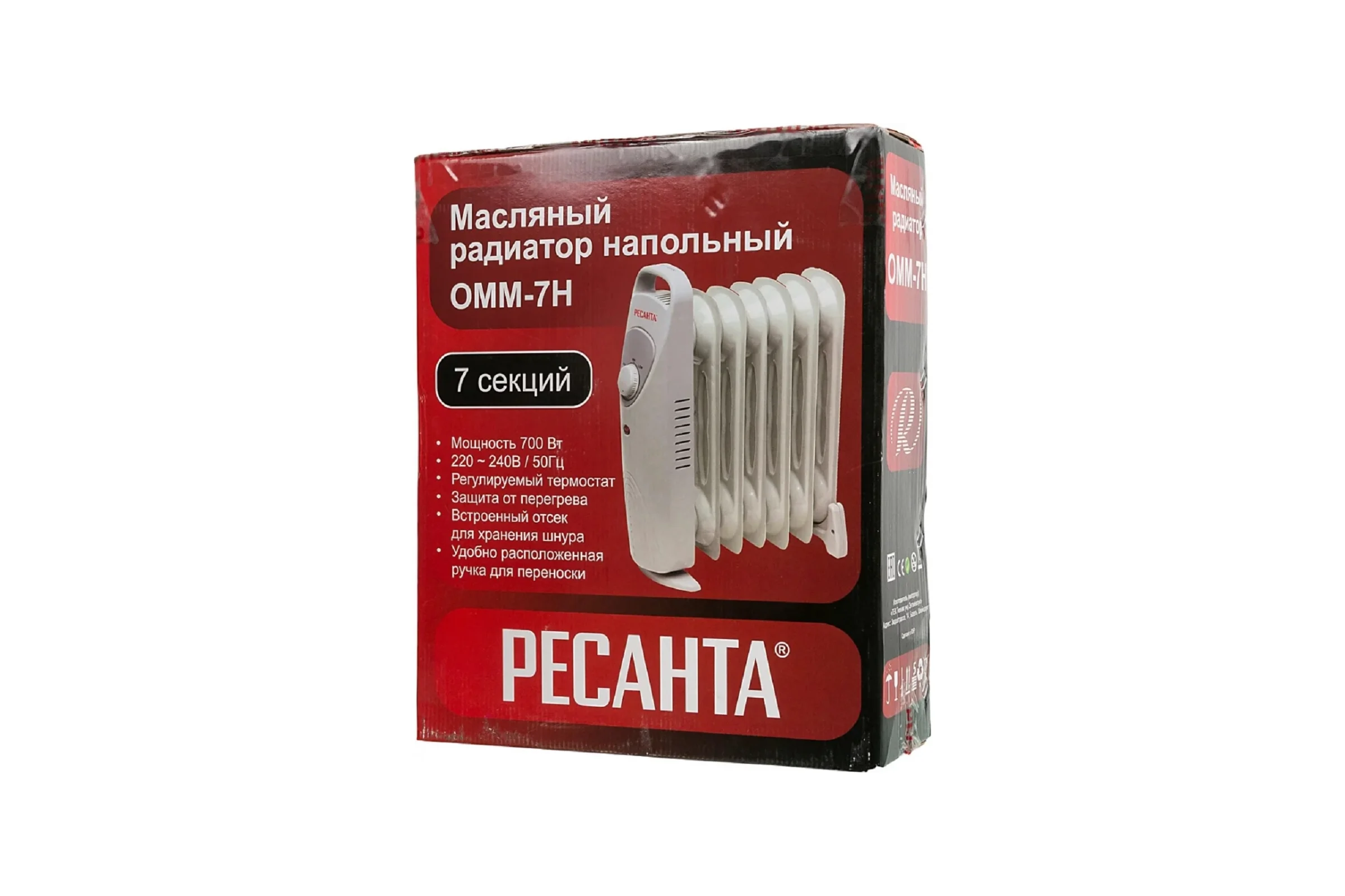 Масляный радиатор Ресанта ОММ-7Н 67/3/1