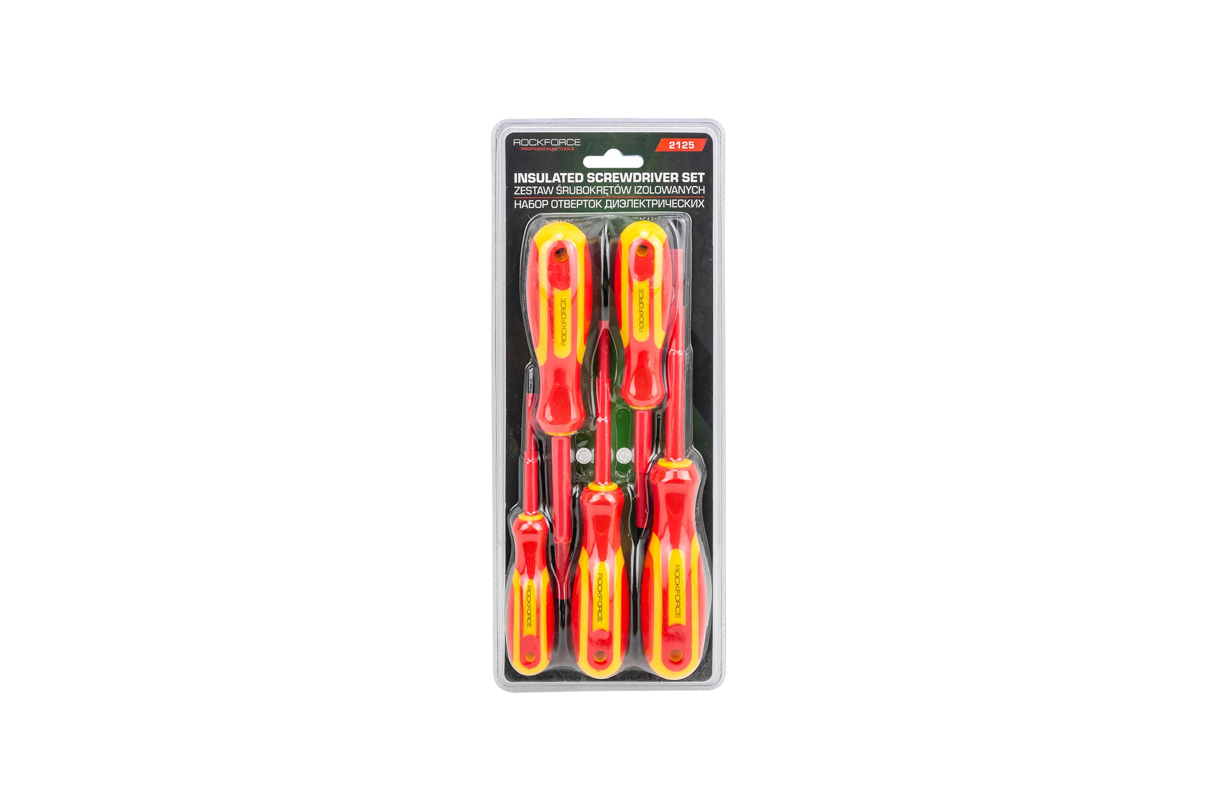 Отвертки диэлектрические Rockforce набор 5пр. RF-2125(66002)