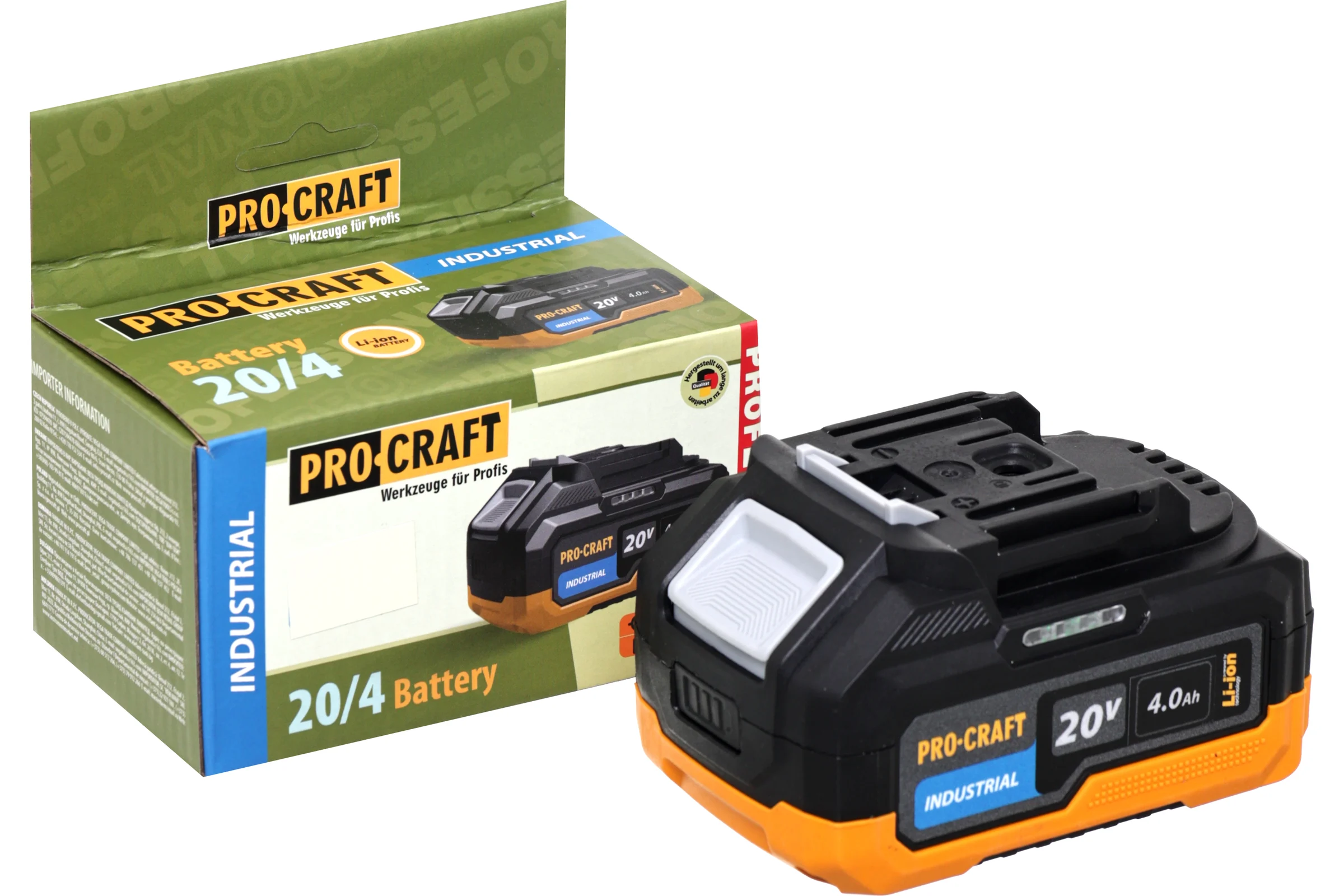 Батарея аккумуляторная PROCRAFT Li-Ion 20В 4Ач BAT20/4 Industrial