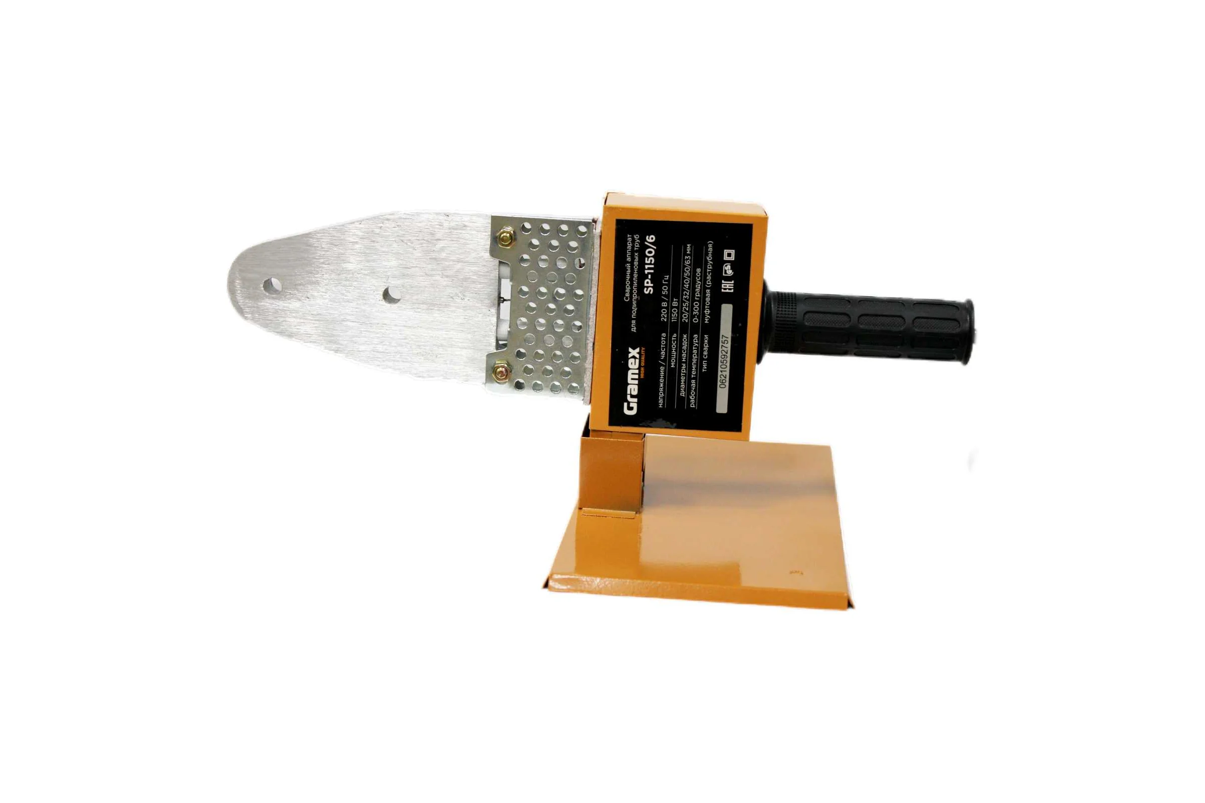 Сварочный аппарат Gramex полипропиленовый SP-1150/6 (1150Вт, Насадки 20,25,32,40,50,63) (1/10) 003442