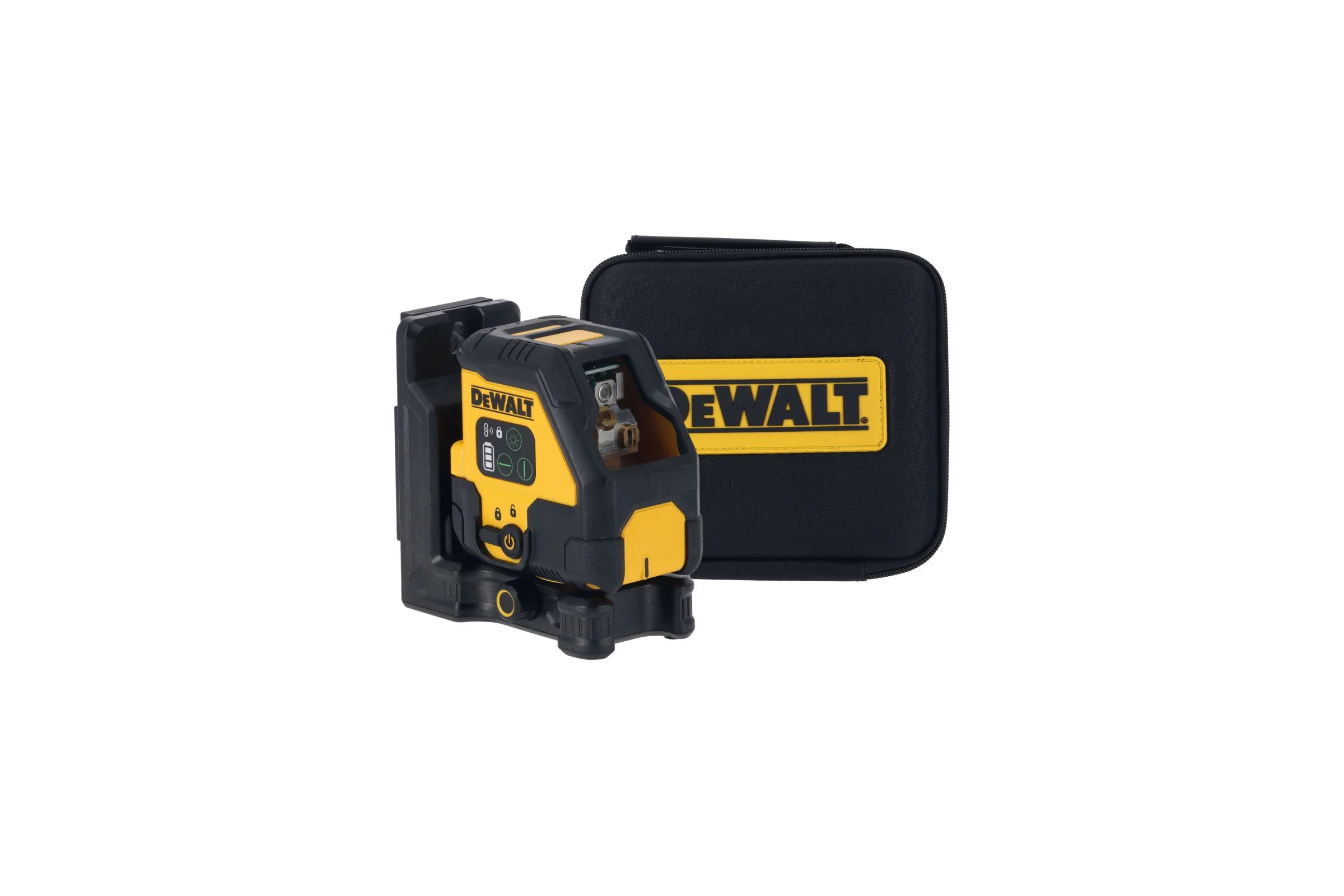 Аккумуляторный лазерный нивелир DEWALT DCLE14201GB, зеленый луч, 45м, со встроенной АКБ, в чехле DCLE14201GB-XJ