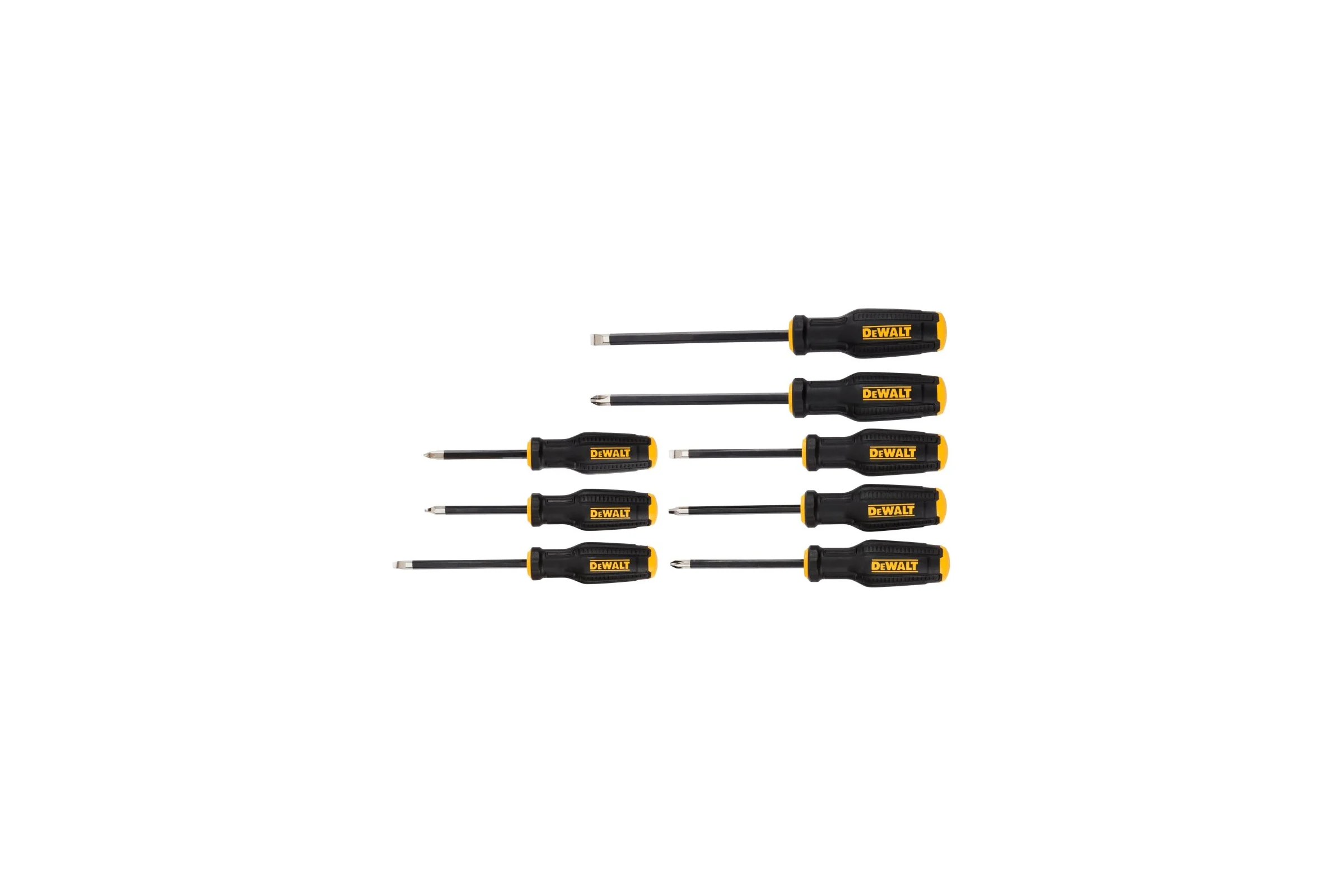Набор отверток Dewalt TOUGHSERIES , PH/PZ/SL, 8 шт. DWHT65102-0