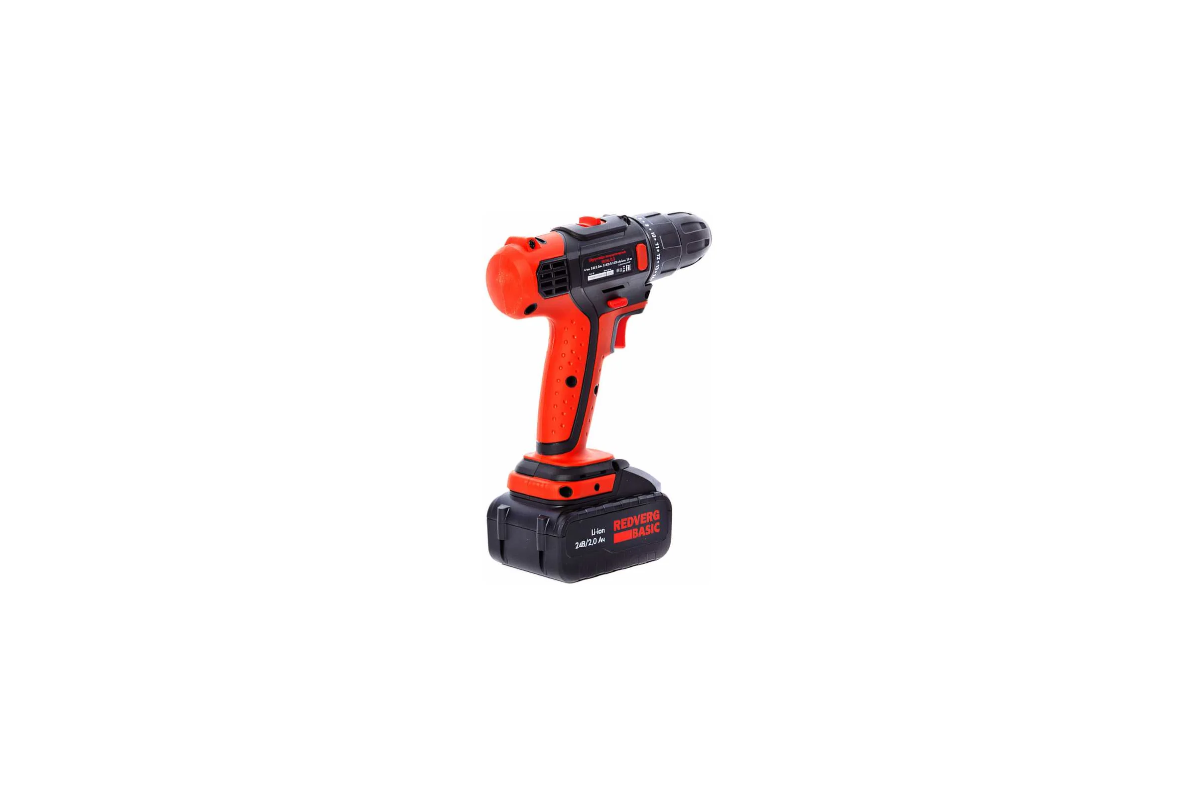 Аккумуляторная дрель-шуруповерт REDVERG Basic SD24L/2-2 6663428