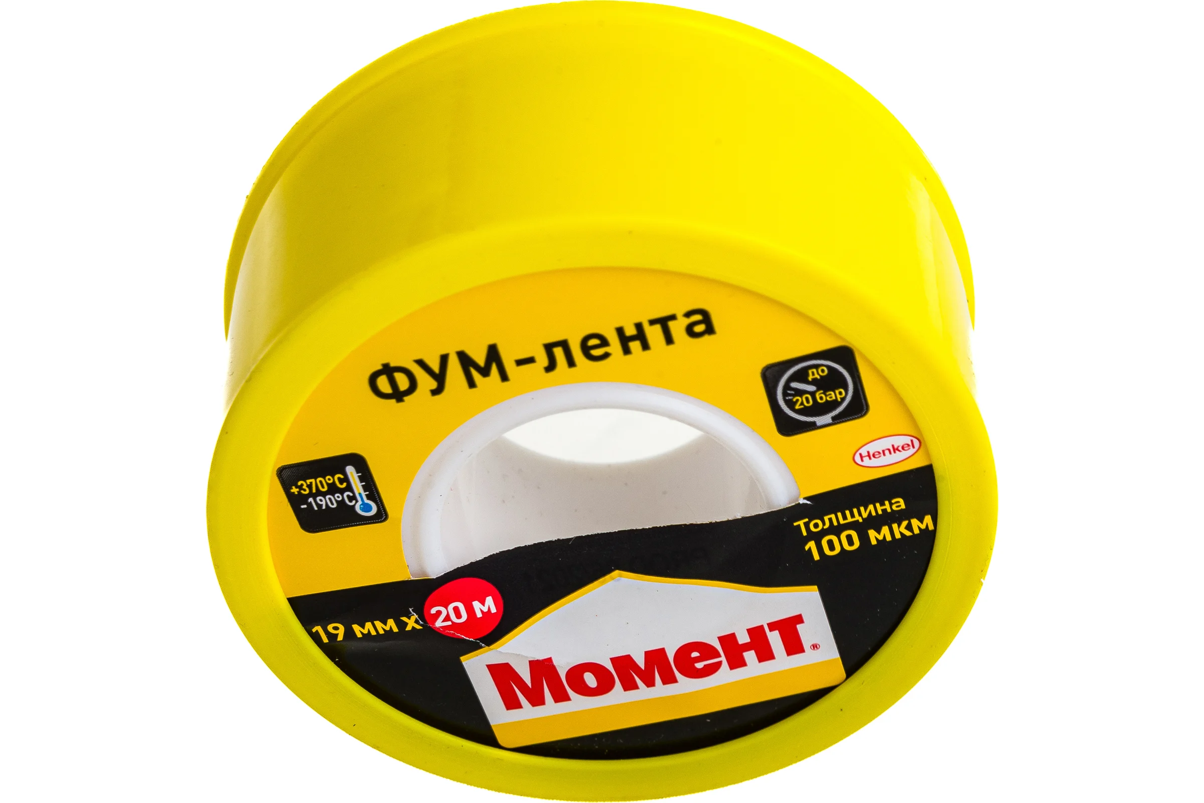 Уплотнительная лента Момент 2230214 тефлоновая, ФУМ, 20 м 3049500