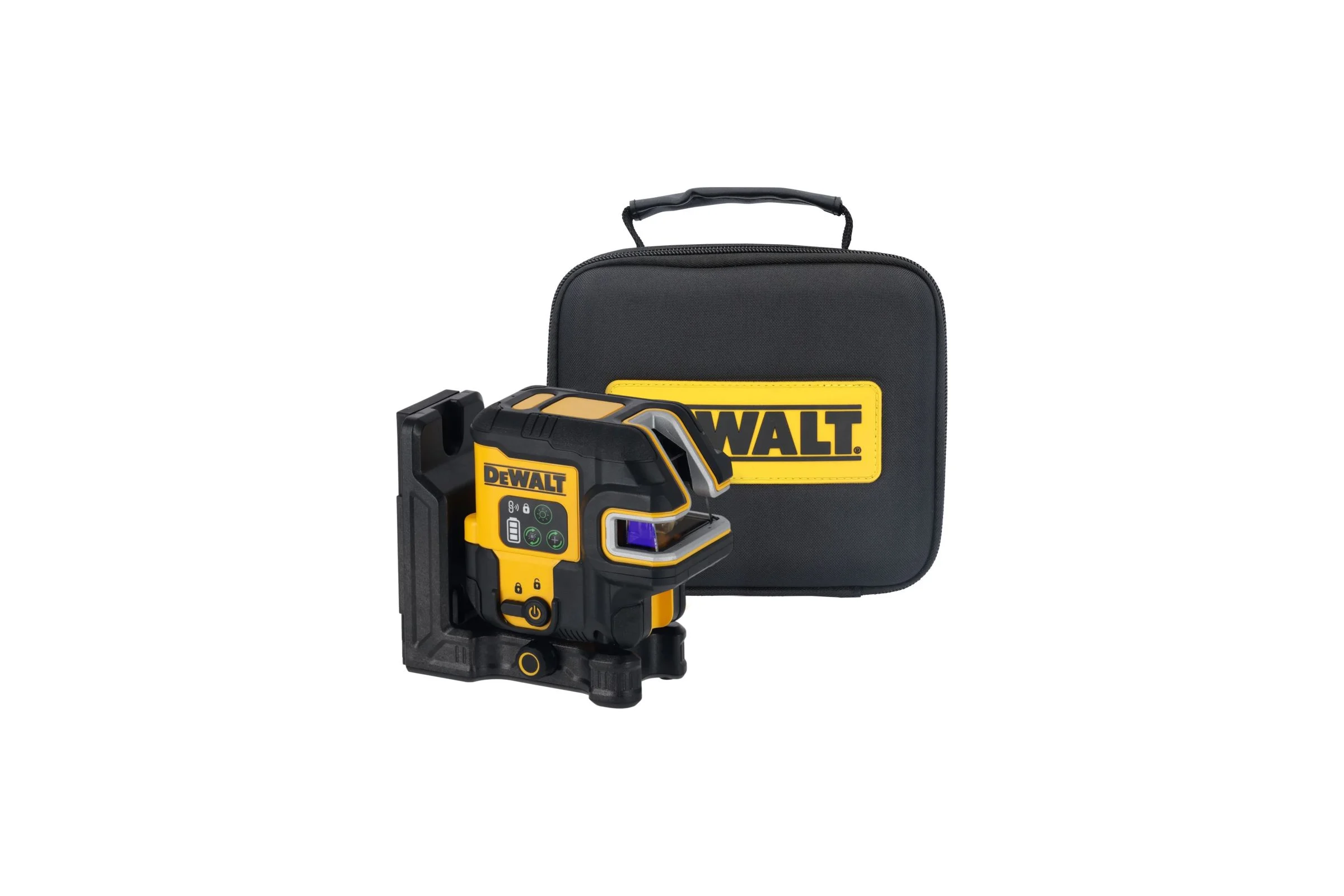 Аккумуляторный лазерный нивелир DEWALT DCLE14251GB, 10.8В, зеленый луч, 45м, со встроенной АКБ, в чехле DCLE14251GB-XJ