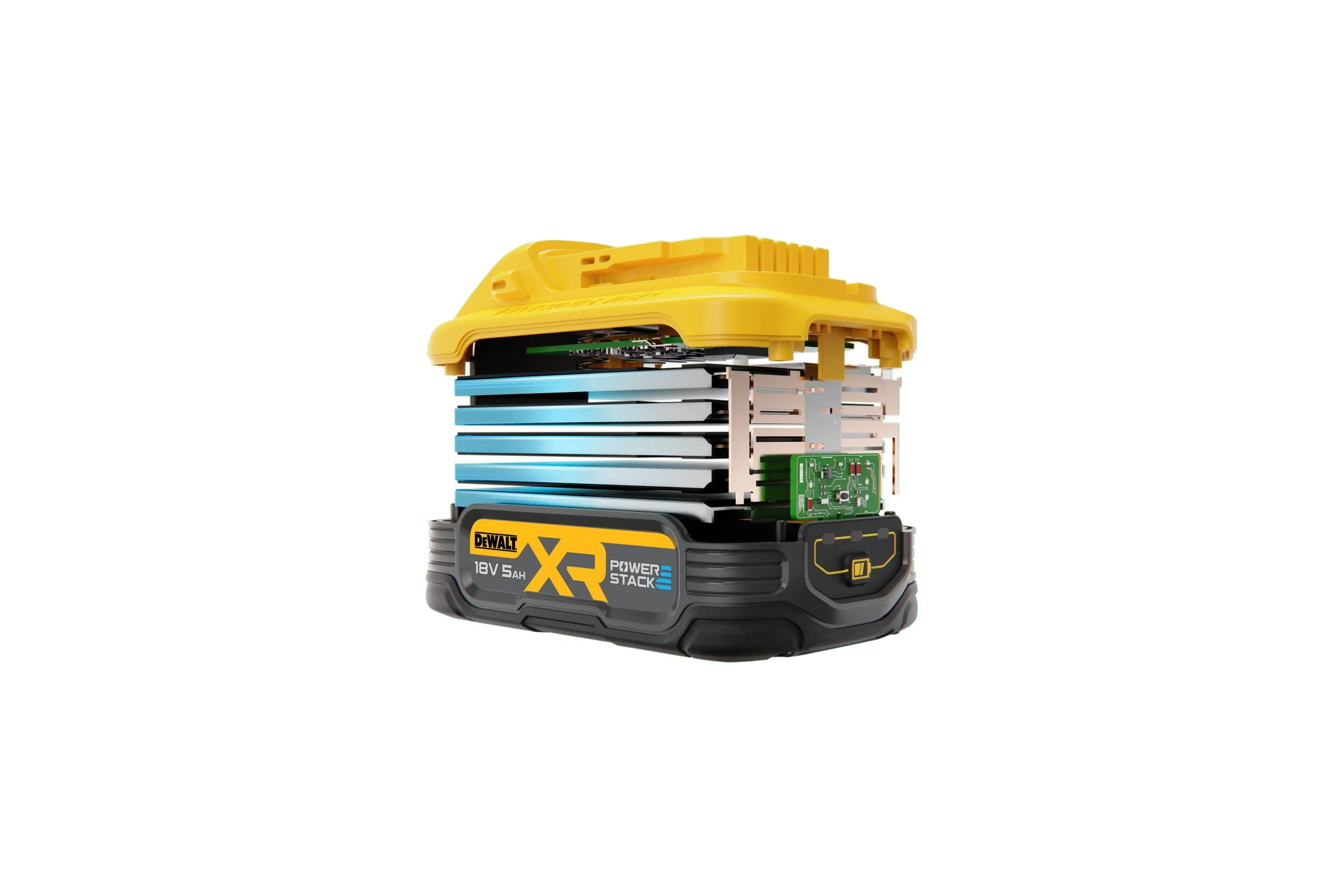 Аккумулятор DEWALT POWERSTACK DCBP518H2, Li-Ion, 18В, 5Ач, 2шт. DCBP518H2-XJ