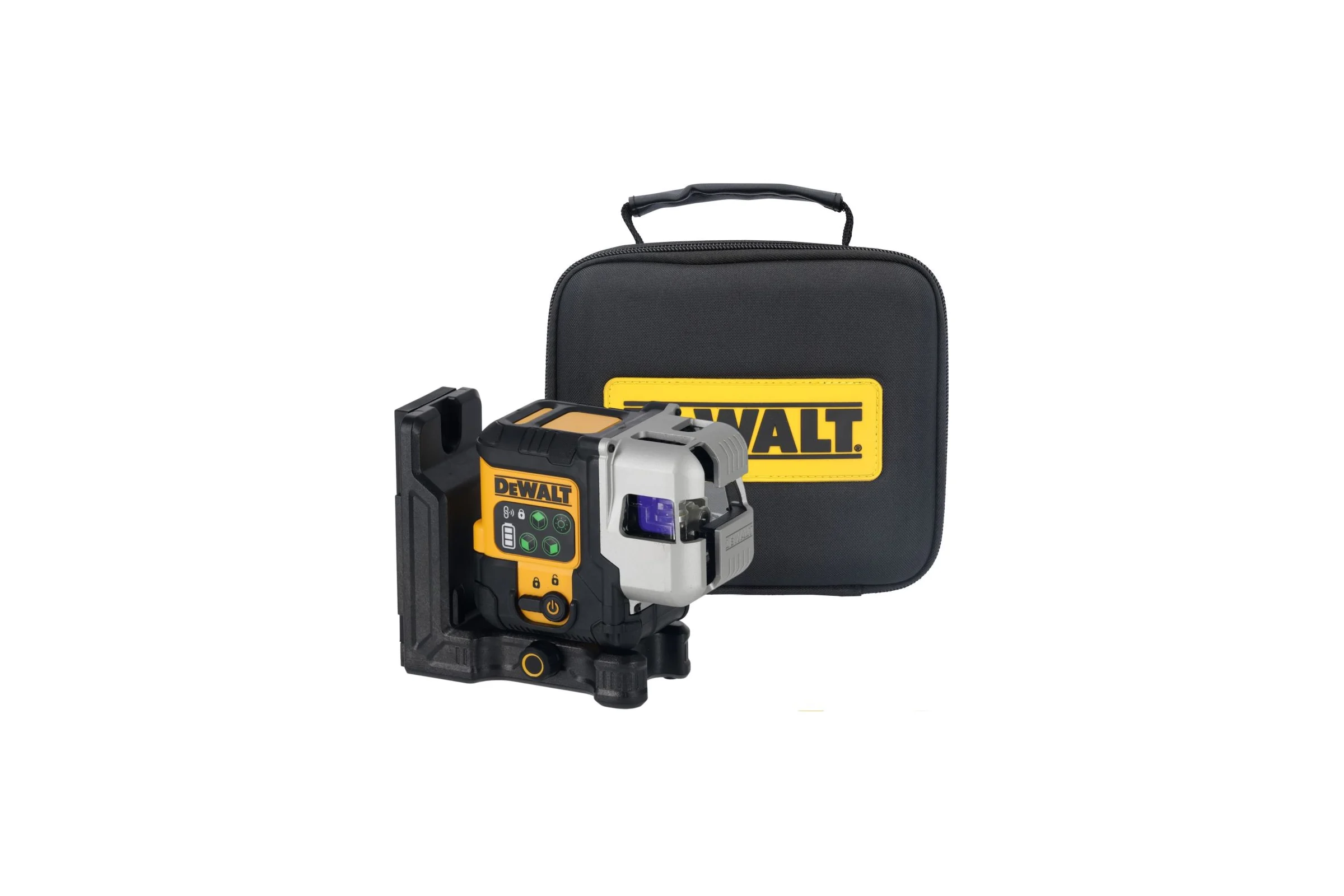 Аккумуляторный лазерный нивелир DEWALT DCLE14301GB, 10.8В, зеленый луч, 30м, со встроенной АКБ, в чехле DCLE14301GB-XJ