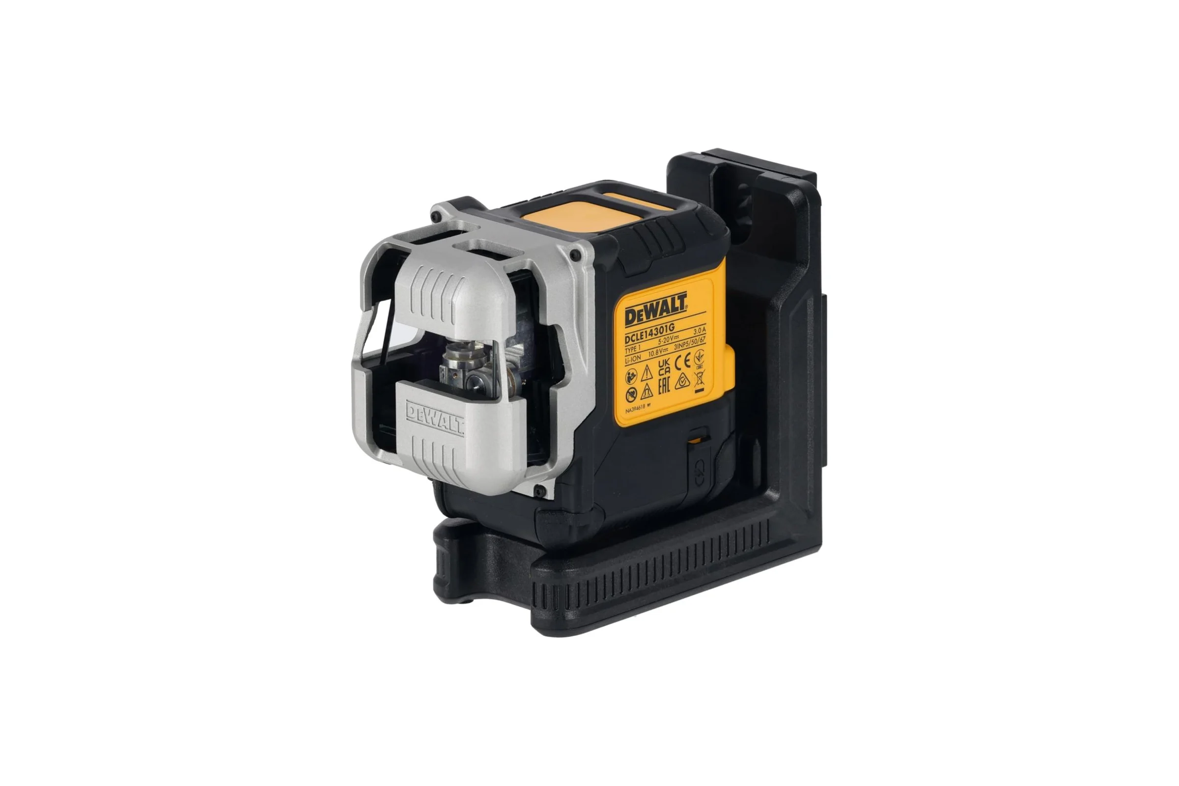 Аккумуляторный лазерный нивелир DEWALT DCLE14301GB, 10.8В, зеленый луч, 30м, со встроенной АКБ, в чехле DCLE14301GB-XJ