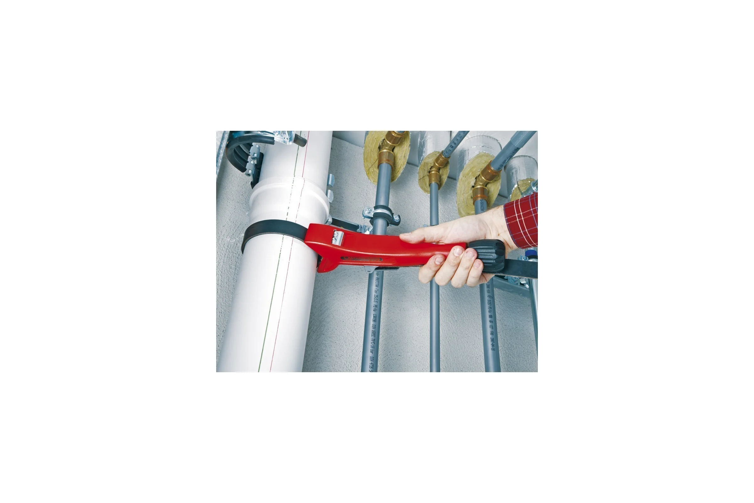 Автоматический ремешковый ключ Rothenberger для пластиковых труб EASYGRIP 3/4 - 6 (Изи Грип) 55075