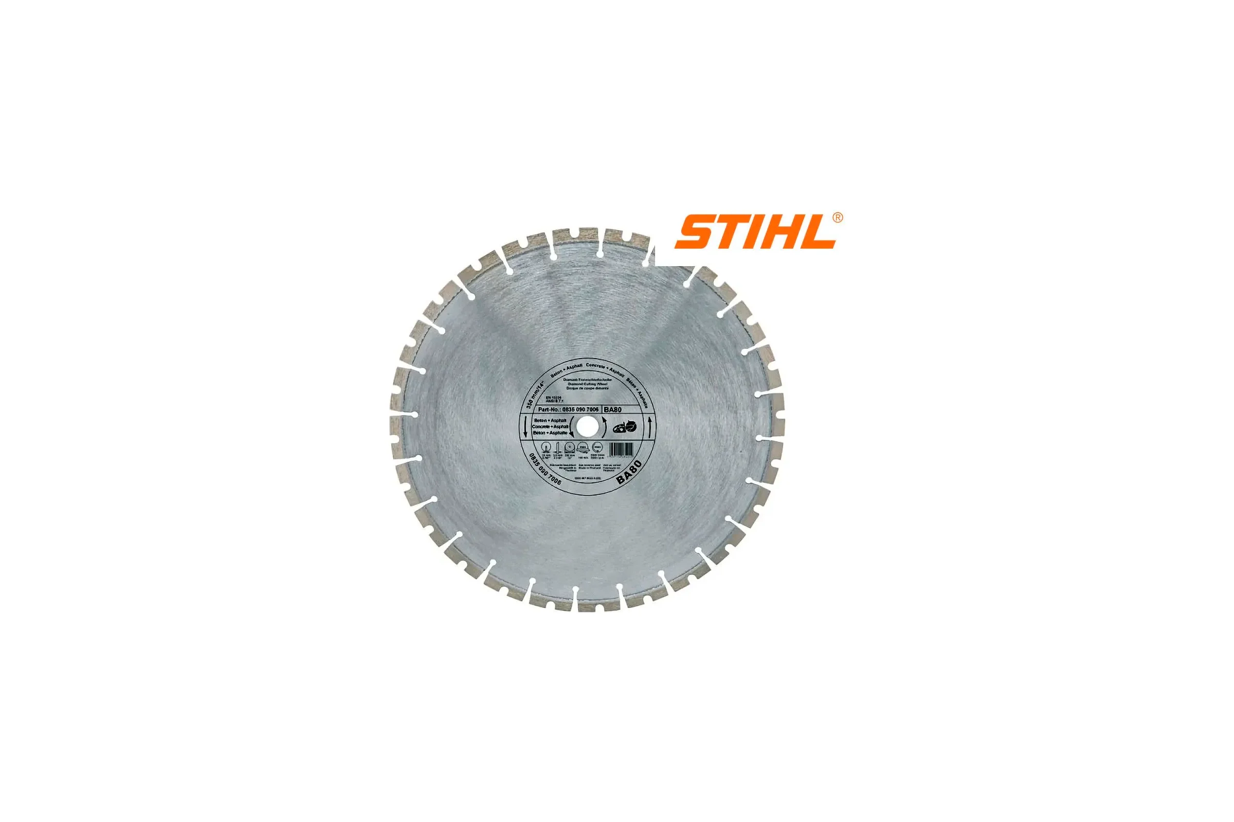 Диск алмазный Stihl D-BA80, 300мм (универсальный) 8350947000 08350947000
