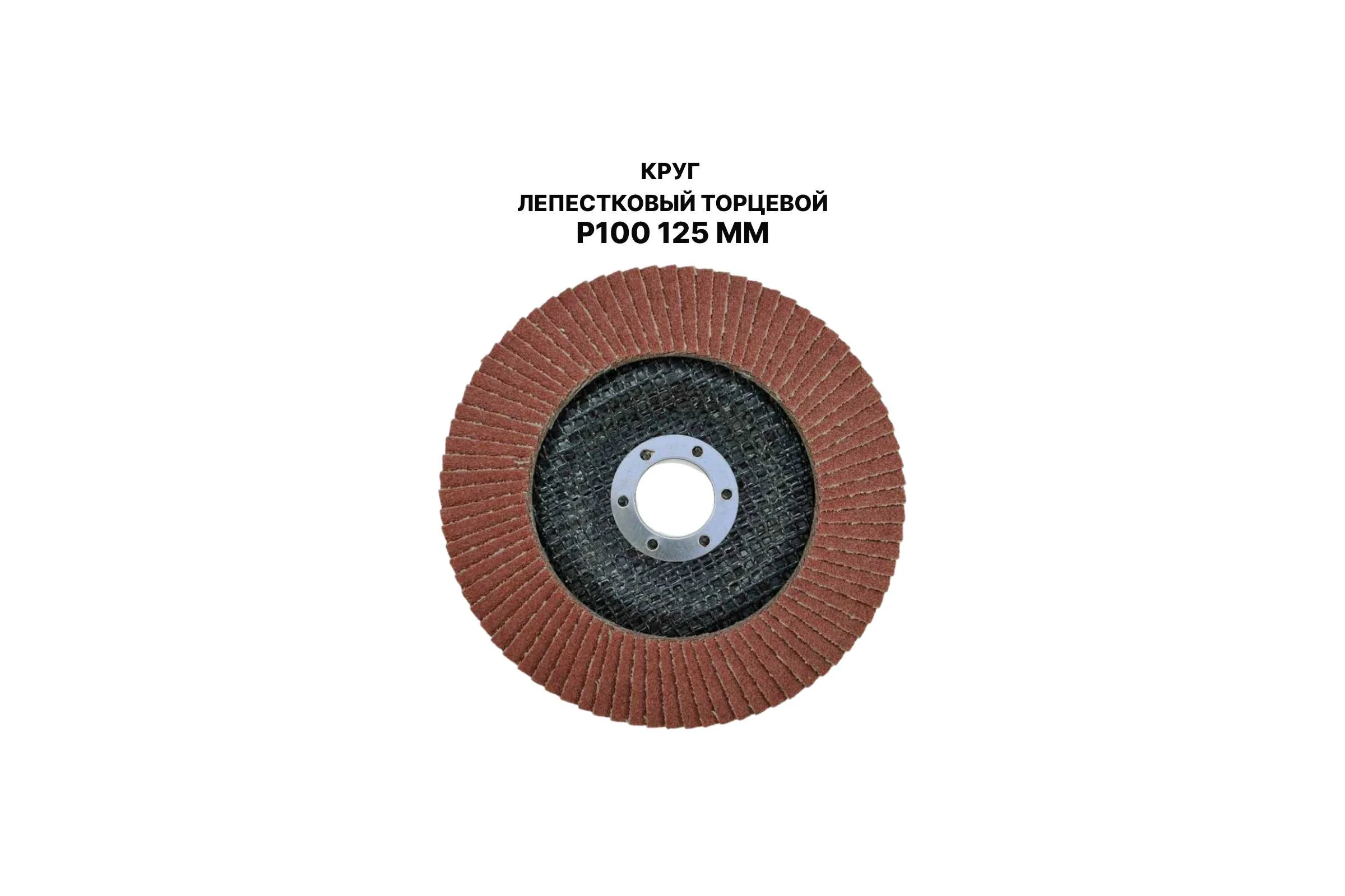 Круг лепестковый торцевой PREDA КЛТ P100 125 мм, 1 шт. KLT100-1