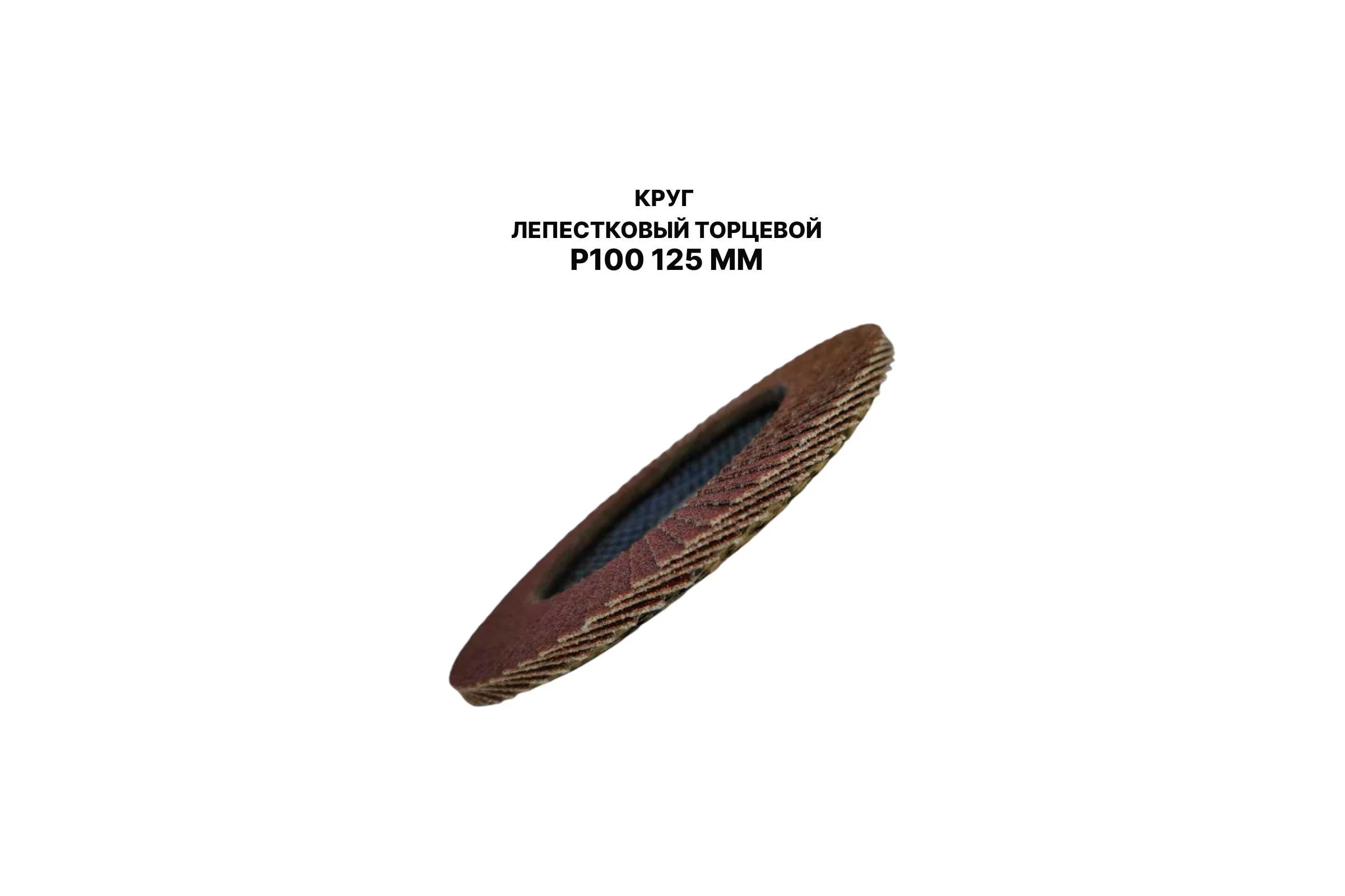 Круг лепестковый торцевой PREDA КЛТ P100 125 мм, 1 шт. KLT100-1