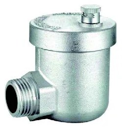 Автоматический угловой воздухоотводчик ViEiR 1/2″ никелированный для радиаторов и распределительных гребенок PF506