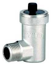 Автоматический угловой воздухоотводчик ViEiR 1/2″ хромированный для радиаторов и декоративных систем отопления PF505