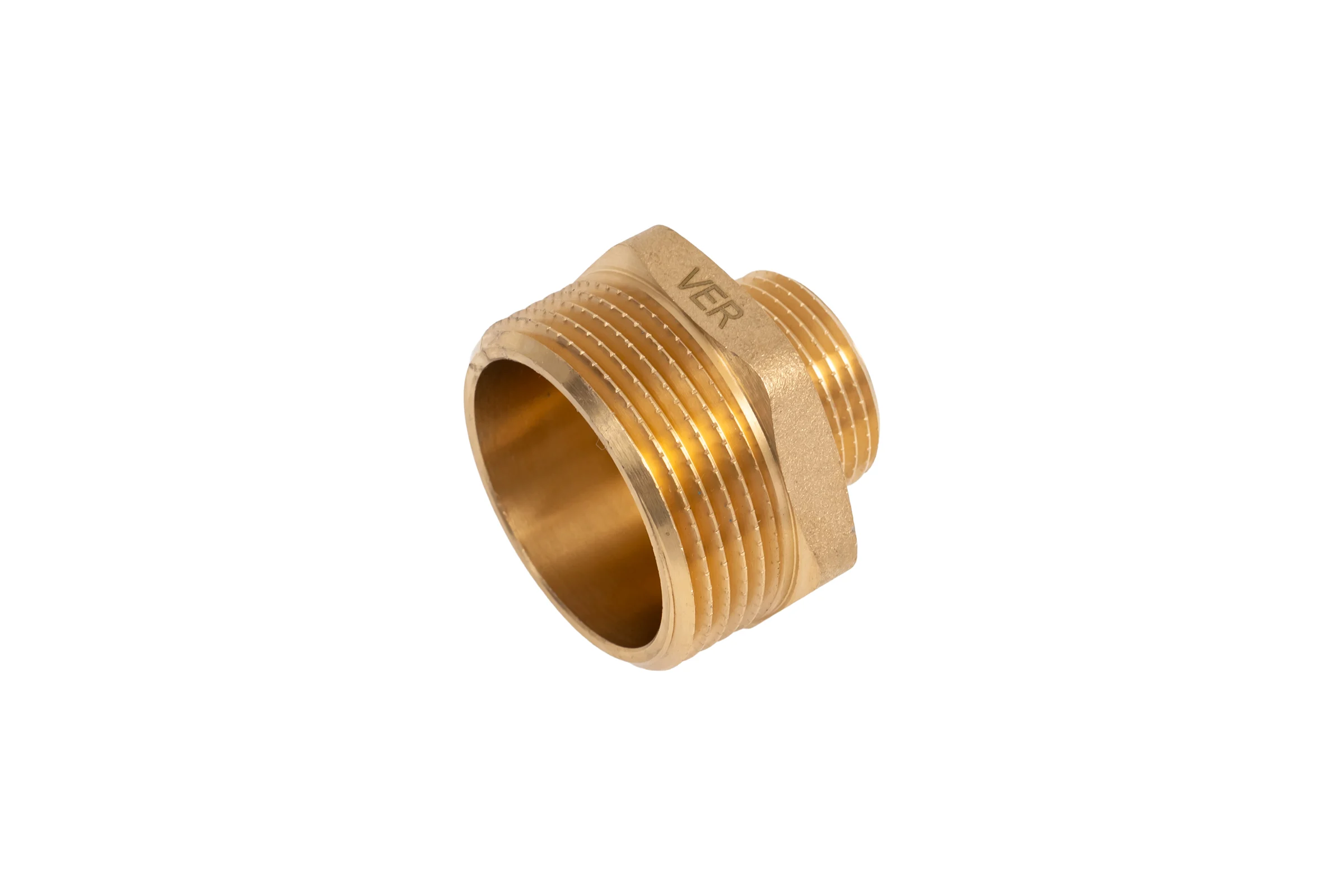 Ниппель переходной латунный ViEiR 3/4 ш × 11/4 ш (две наружные резьбы) SH64