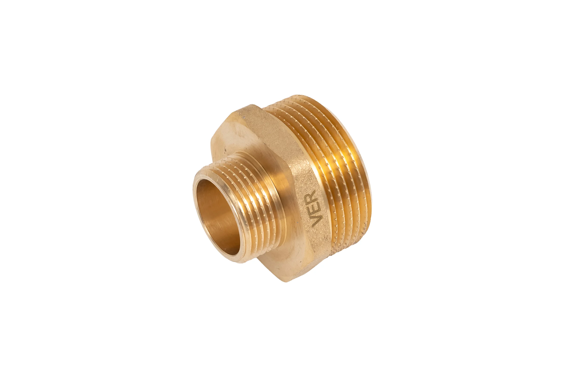 Ниппель переходной латунный ViEiR 3/4 ш × 11/4 ш (две наружные резьбы) SH64