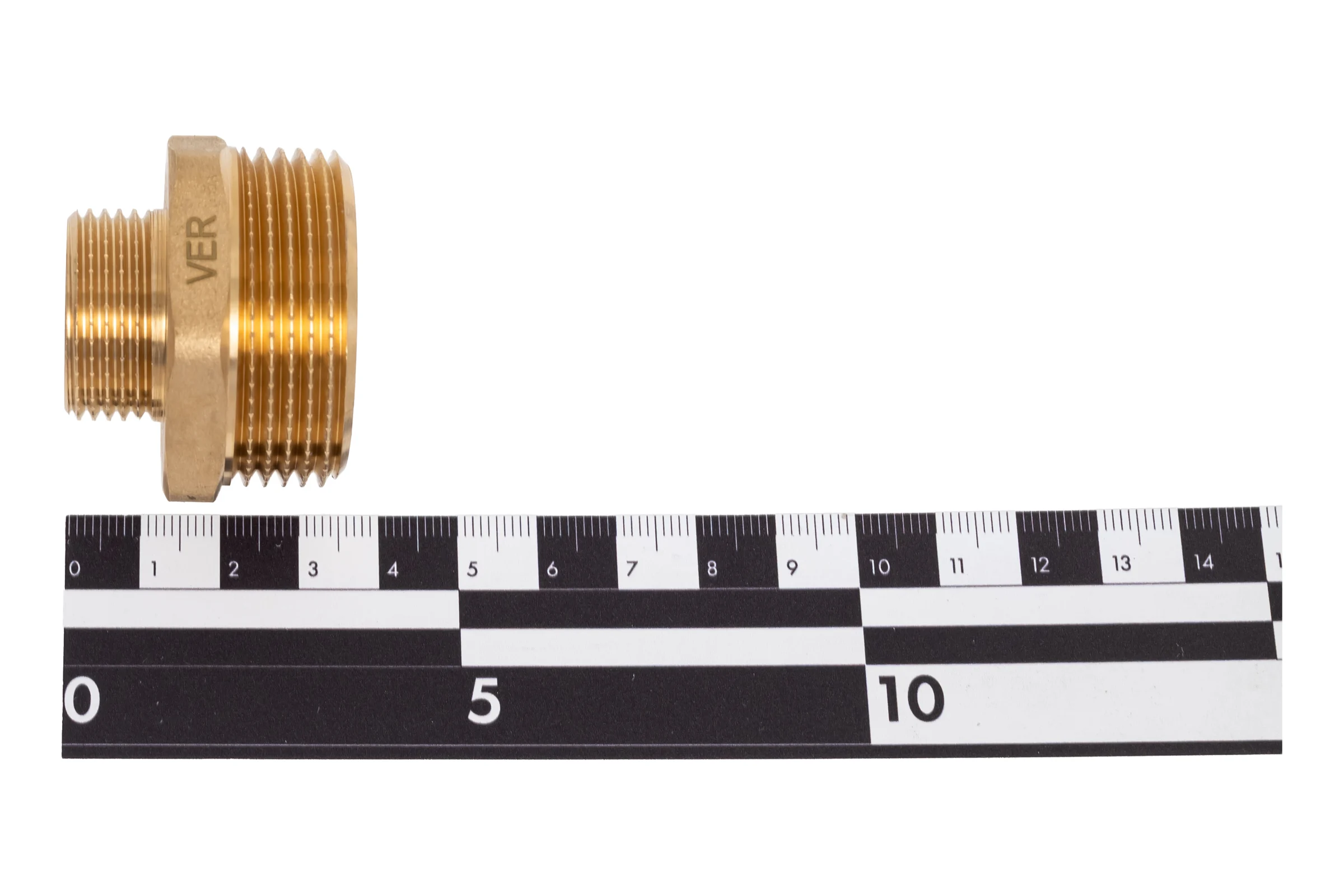 Ниппель переходной латунный ViEiR 3/4 ш × 11/4 ш (две наружные резьбы) SH64