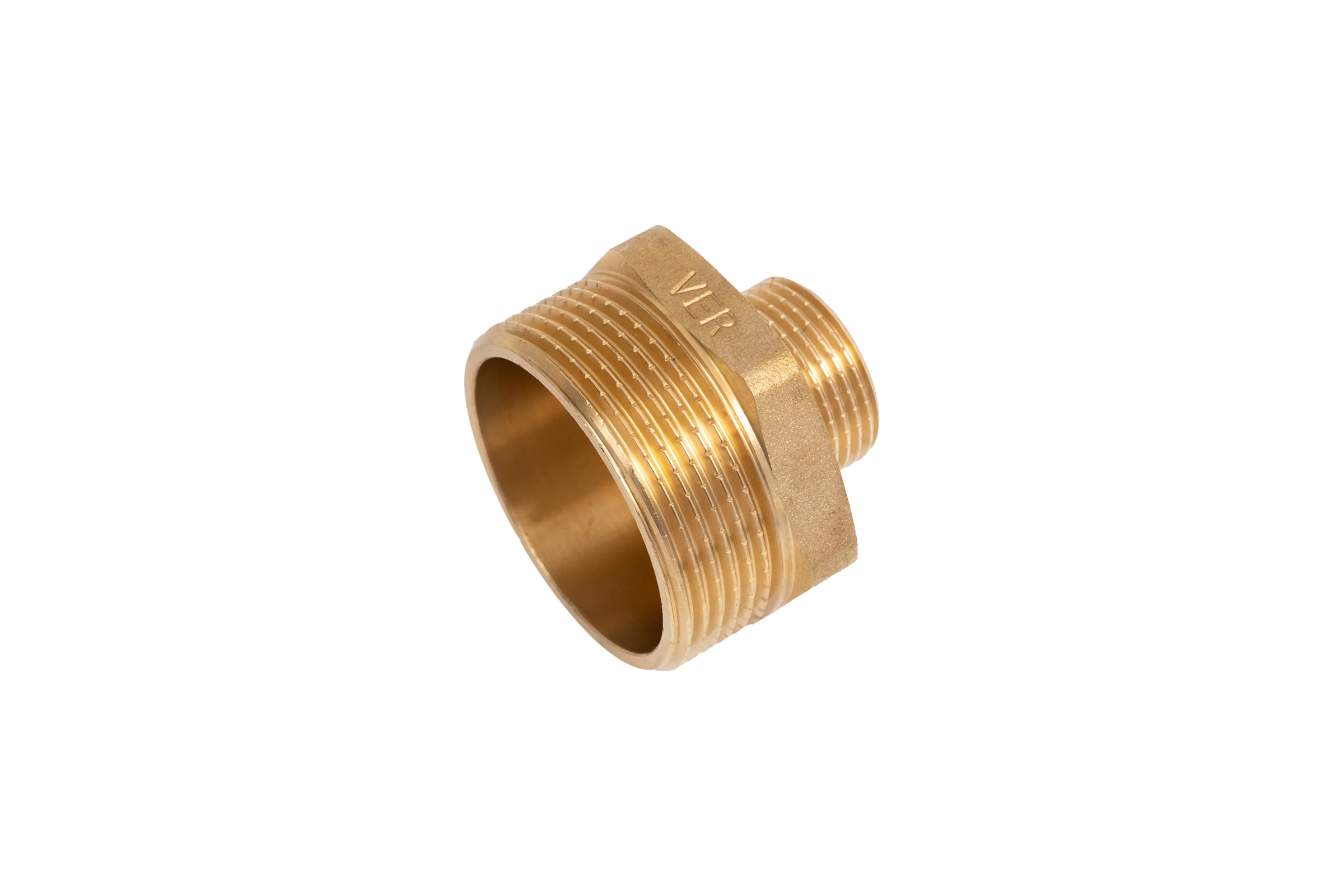 Ниппель переходной латунный ViEiR 3/4 ш × 11/2 ш (две наружные резьбы) SH74